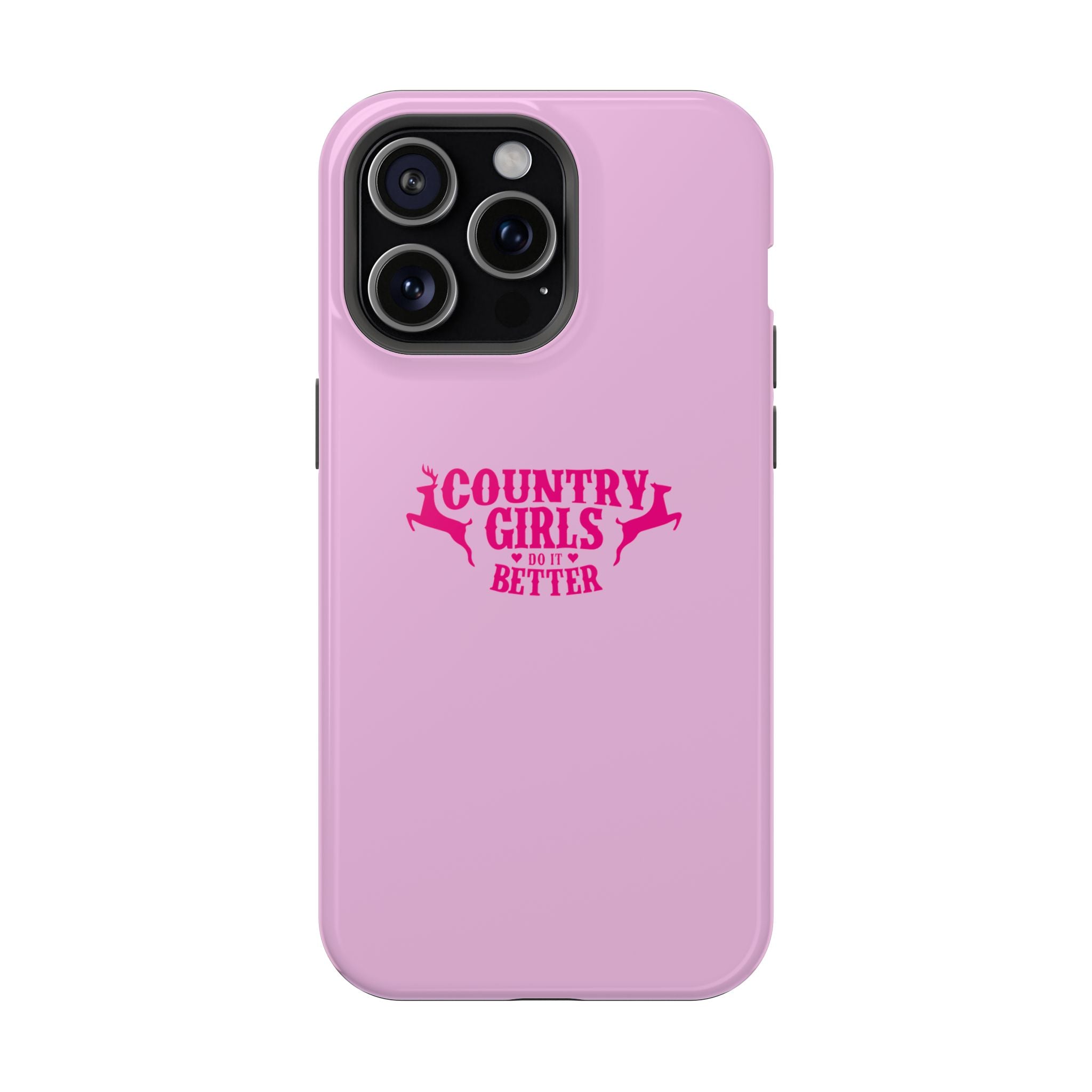 Country Girls Do It Better Pink Impact-Resistant Phone Case