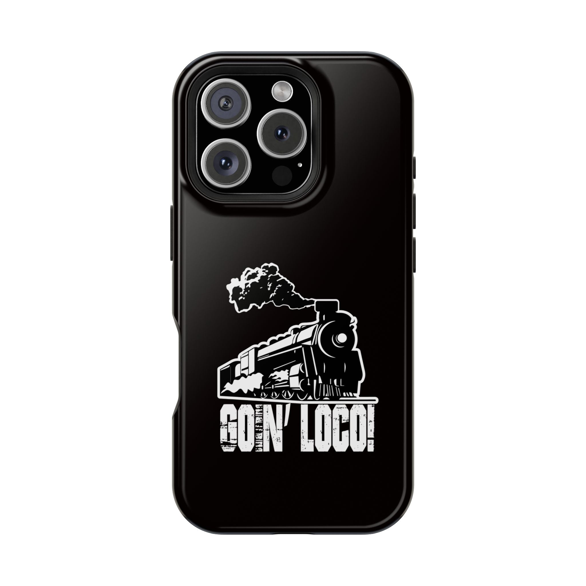Train Graphic Phone Case — “Goin' Loco!” Impact-Resistant Protective Case