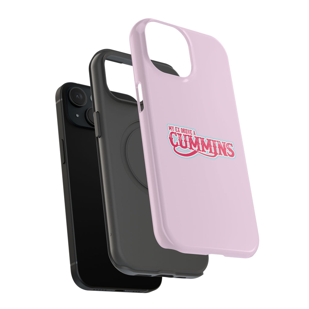 Impact-Resistant Phone Case — "My Ex Drove a Cummins" Pink Protective Cover