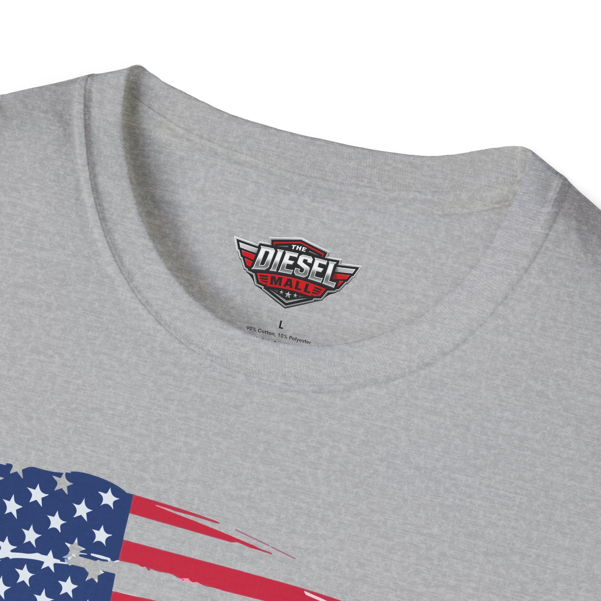 America Runs on Diesel T-Shirt — Patriotic Truck & Diesel Enthusiast Tee