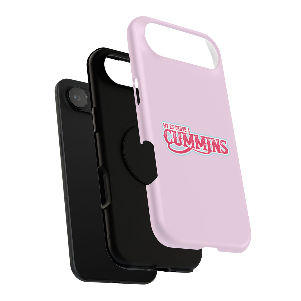 Impact-Resistant Phone Case — "My Ex Drove a Cummins" Pink Protective Cover
