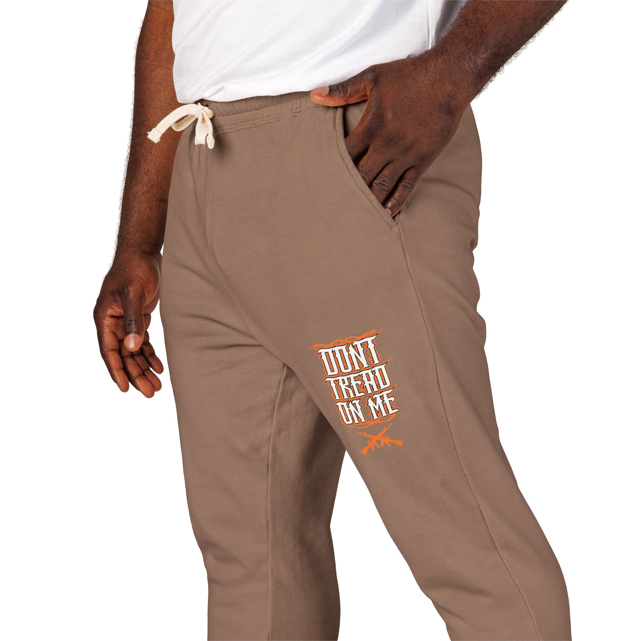 Fleece Sweatpants — 'Don't Be A Jerk' Pocket Graphic Joggers