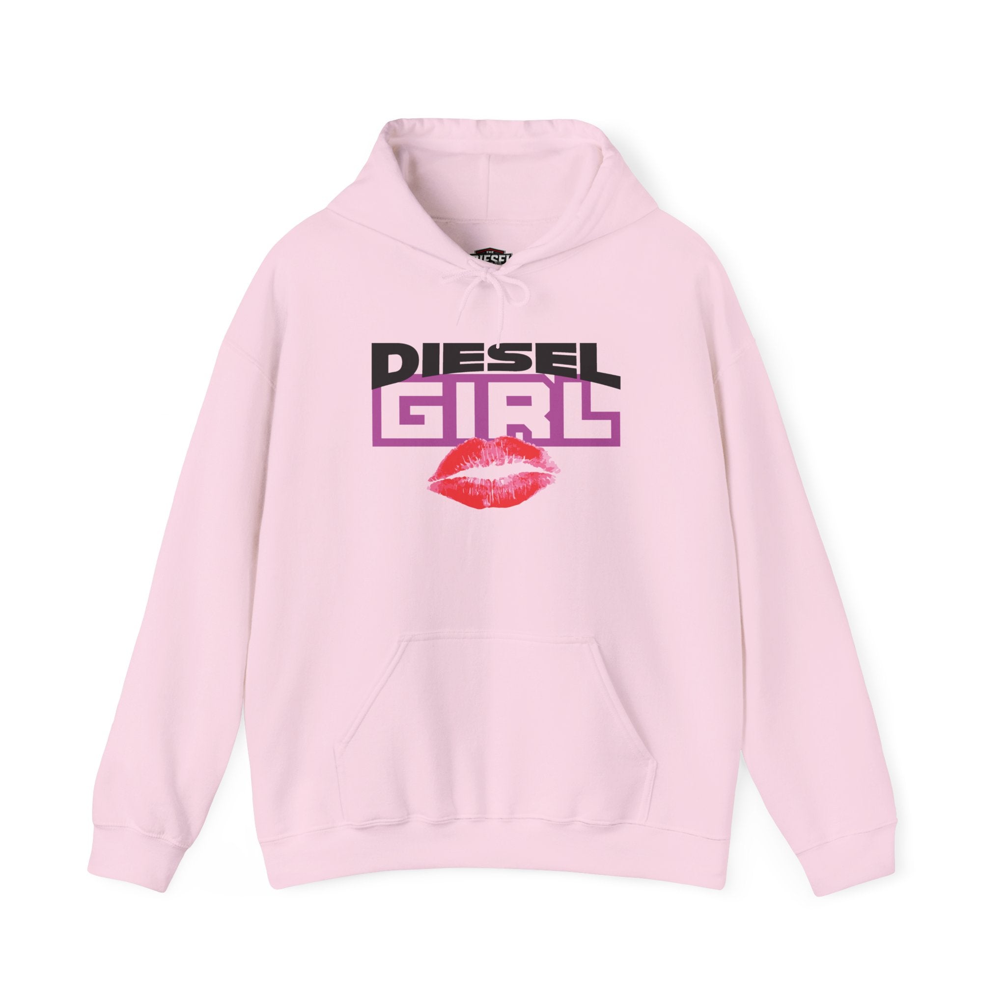 Diesel Girl Hoodie — Retro Lip Kiss Graphic Pullover