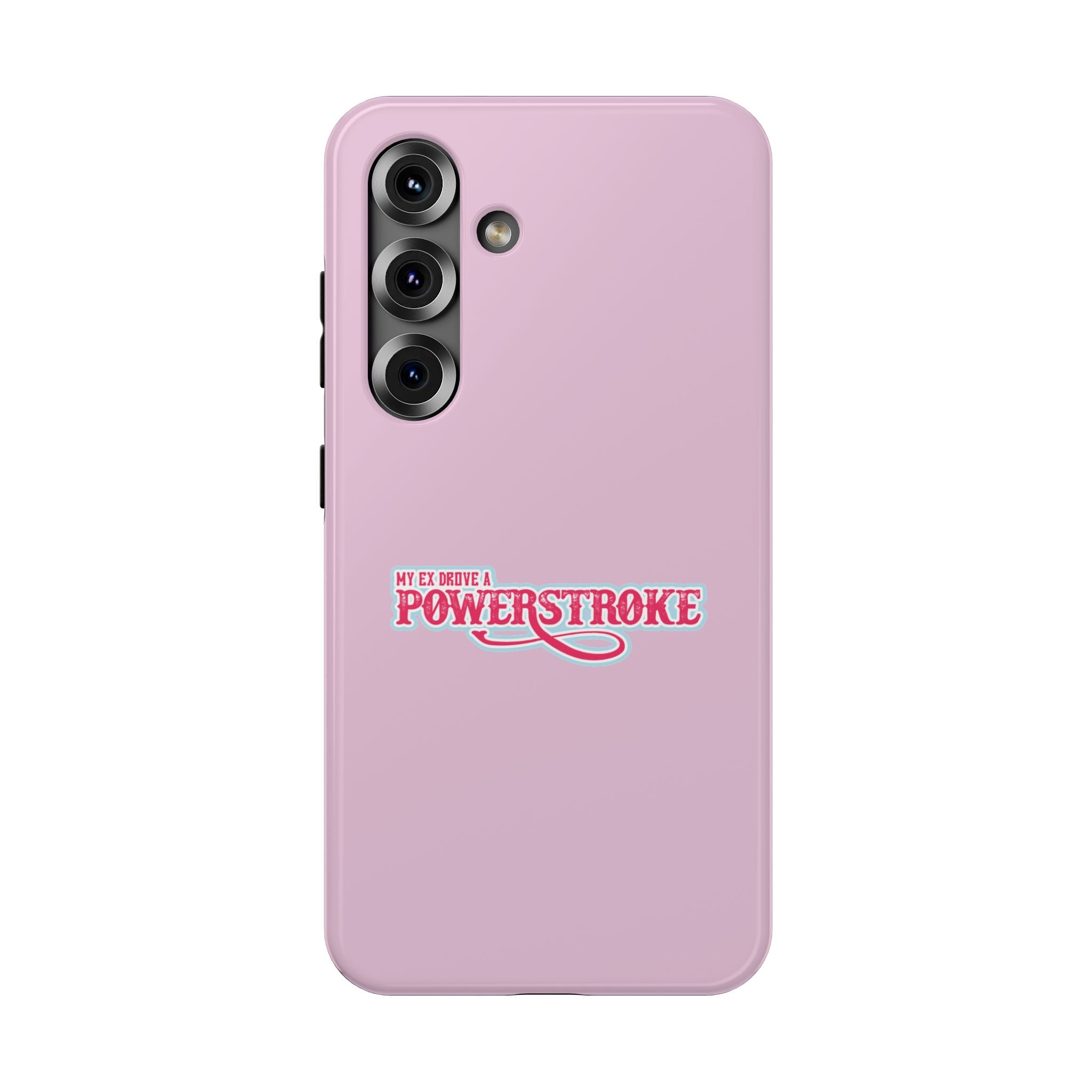 Pink "Powerstroke" Impact-Resistant Phone Case – Feminine Truck Lover Protective Cover