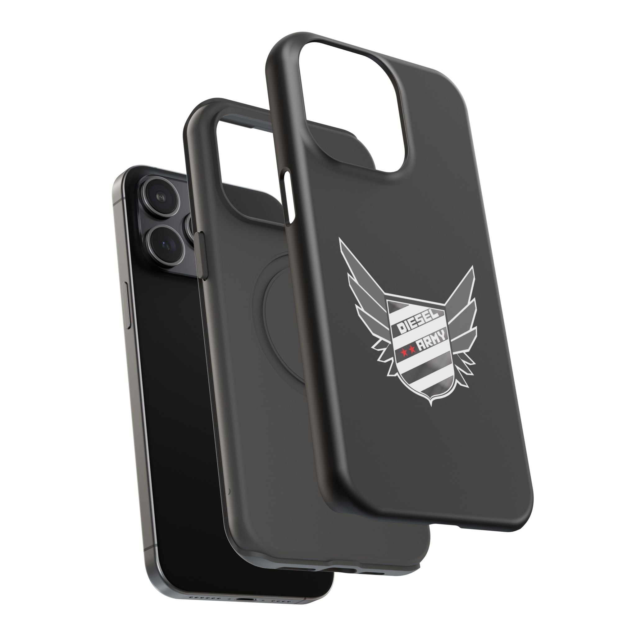 Phone Case — Black Diesel Army Emblem Impact-Resistant Case