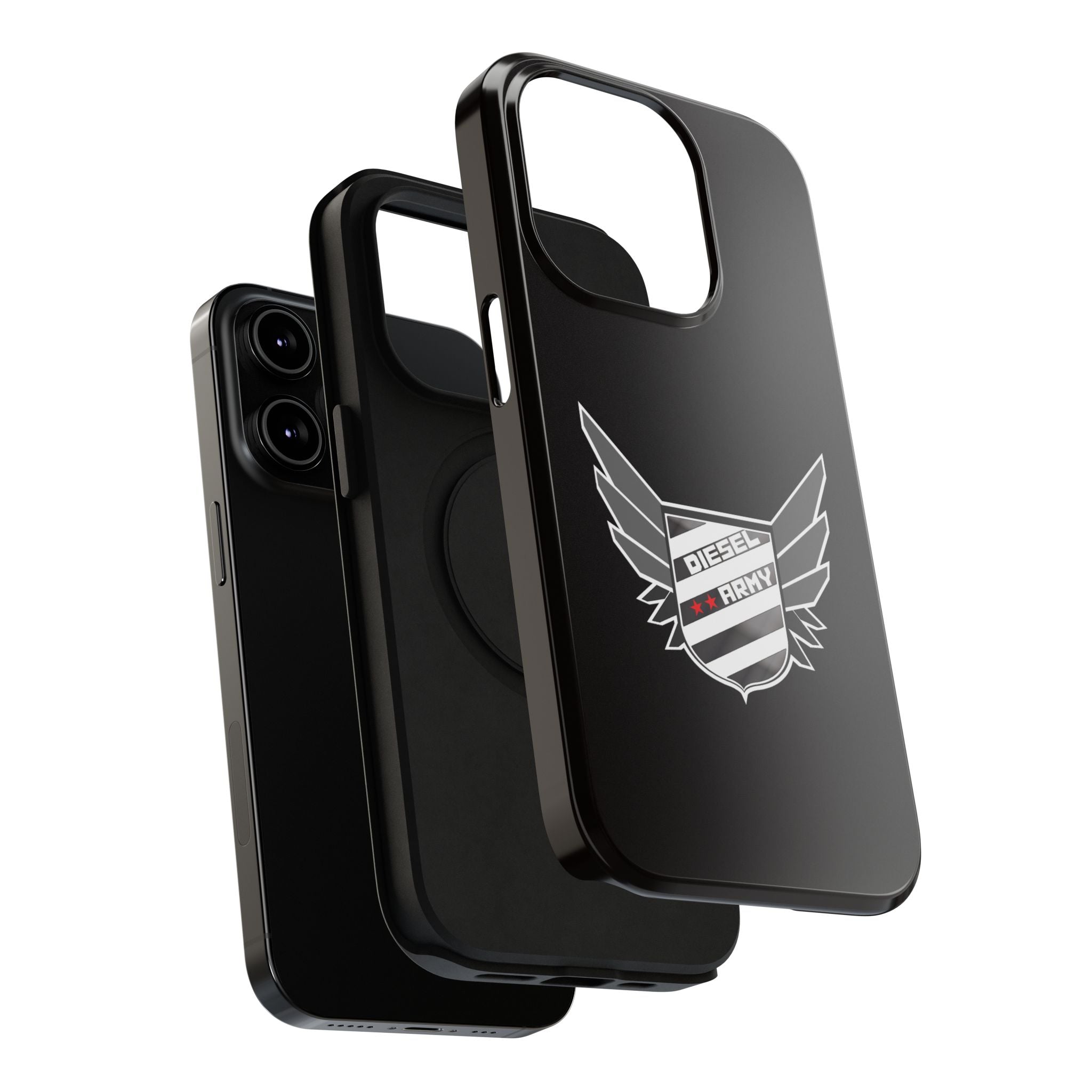 Phone Case — Black Diesel Army Emblem Impact-Resistant Case