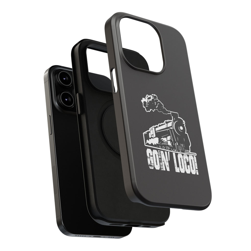 Train Graphic Phone Case — “Goin' Loco!” Impact-Resistant Protective Case