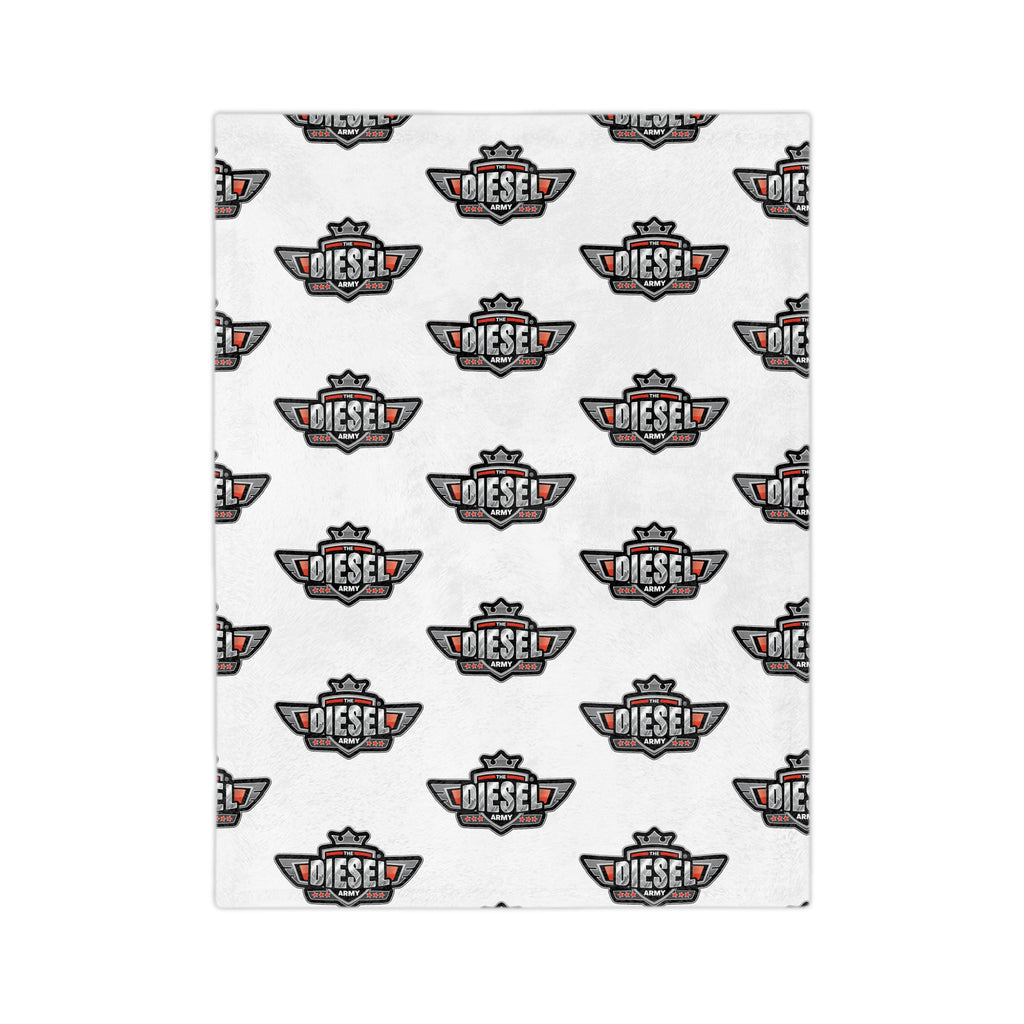 Diesel Logo Microfiber Blanket — Velveteen Cozy Throw for Auto & Garage Fans