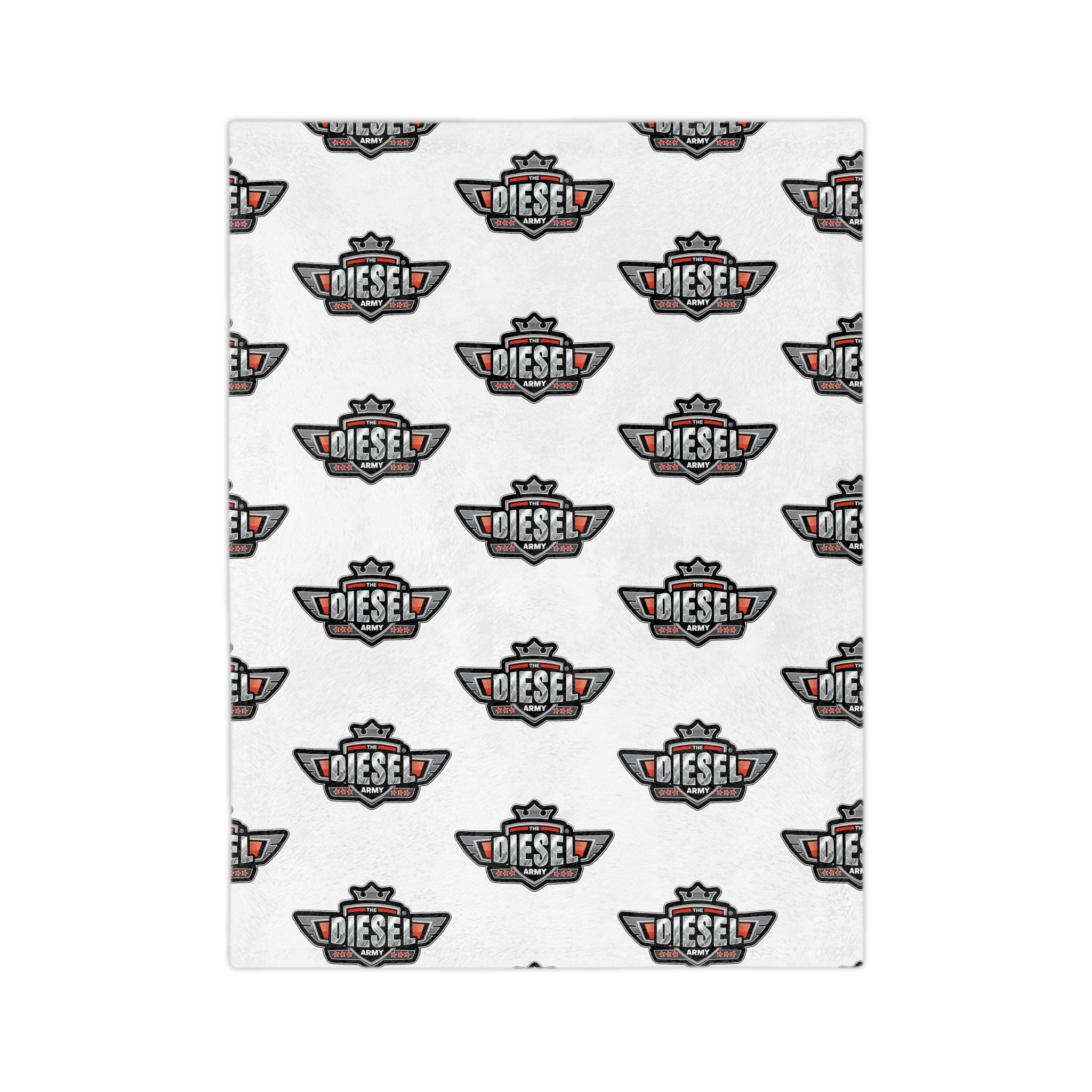 Diesel Logo Microfiber Blanket — Velveteen Cozy Throw for Auto & Garage Fans