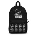Con Loco Train Graphic Backpack — Vintage Locomotive Travel Daypack