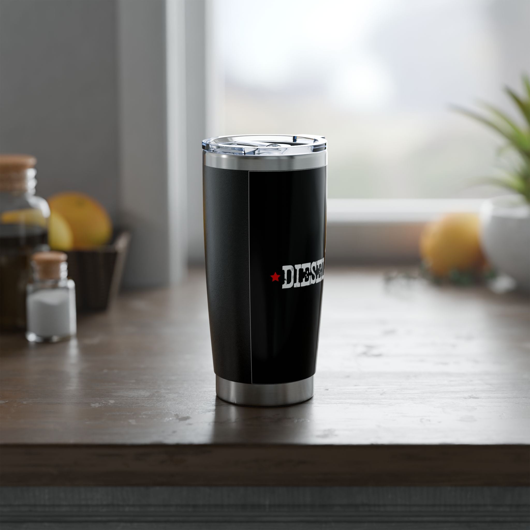 Diesel Army Logo 20oz Travel Tumbler — Insulated Stainless Steel Coffee Cup
