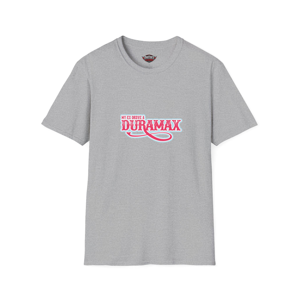 Duramax Script Logo T‑Shirt — Retro Pink Truck Enthusiast Tee