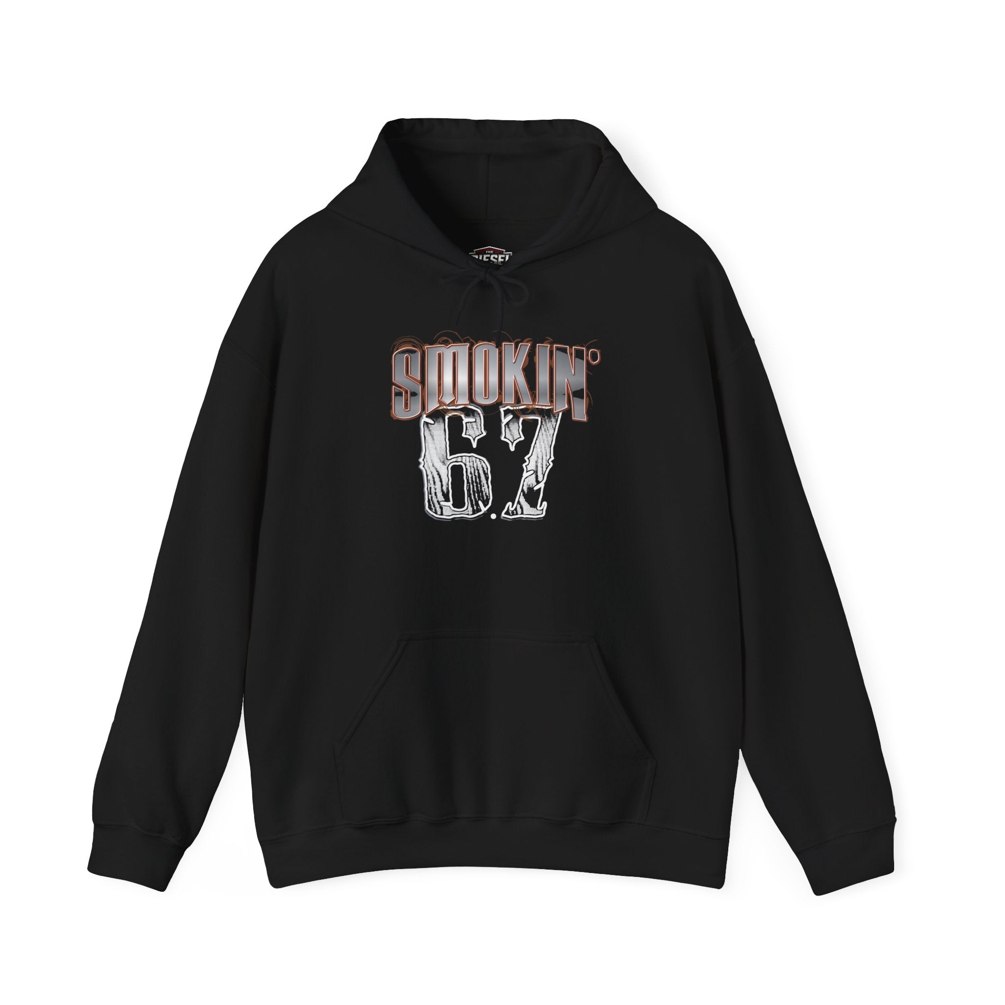 Smokin' 67 Hoodie – Retro Grunge 'Smokin 67' Pullover