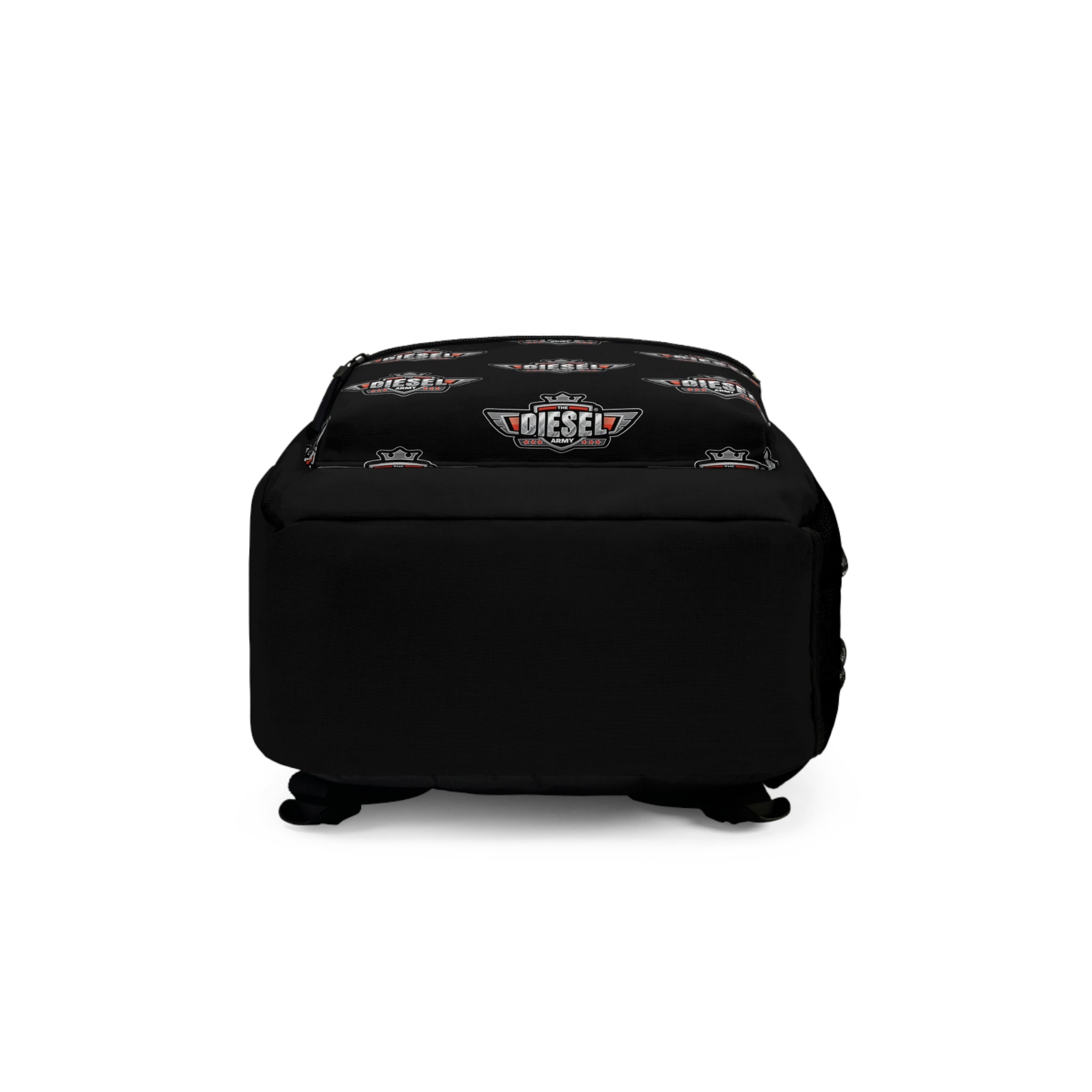 Diesel Army Logo Backpack — Rugged Black Motorhead School & Travel Bag