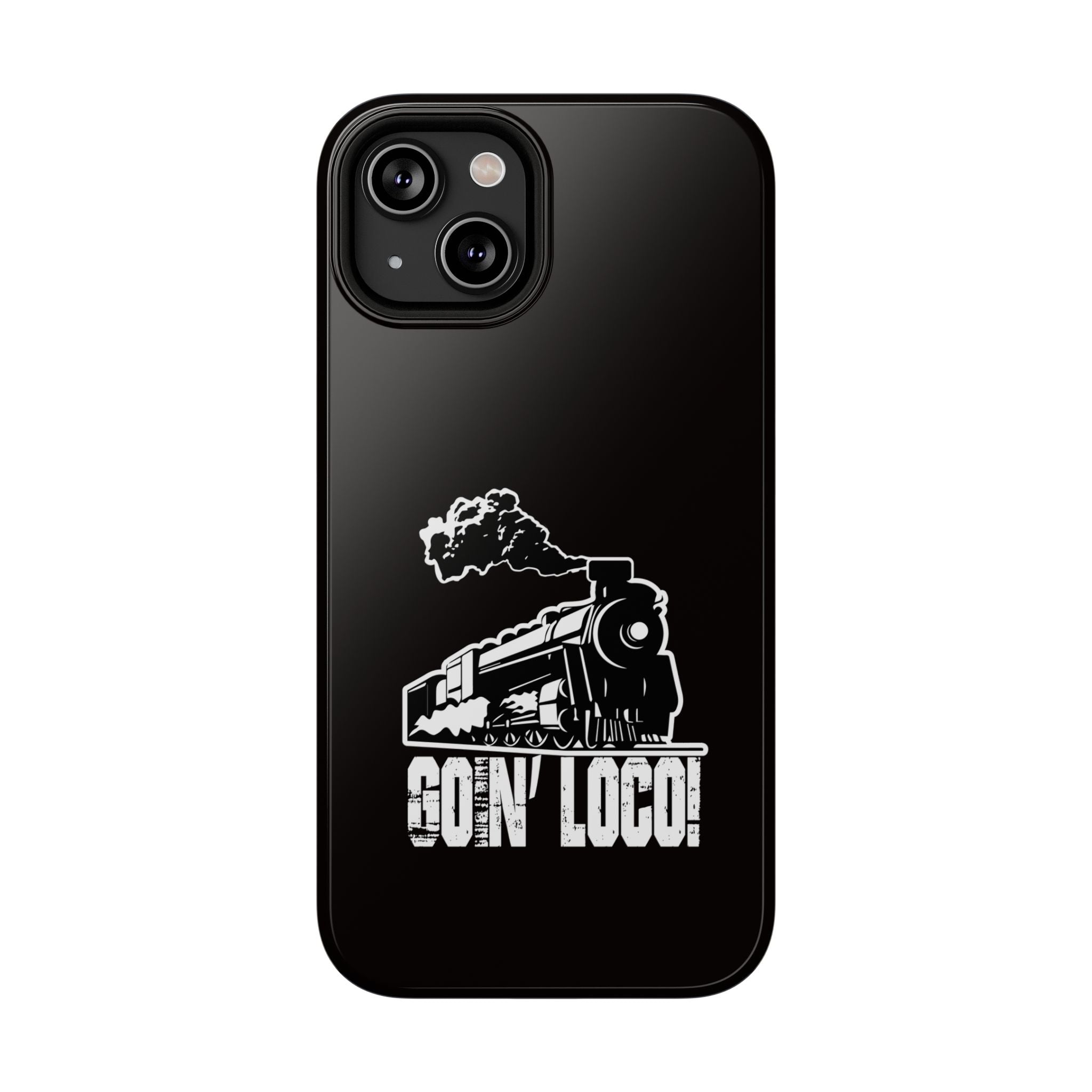 Train Graphic Phone Case — “Goin' Loco!” Impact-Resistant Protective Case