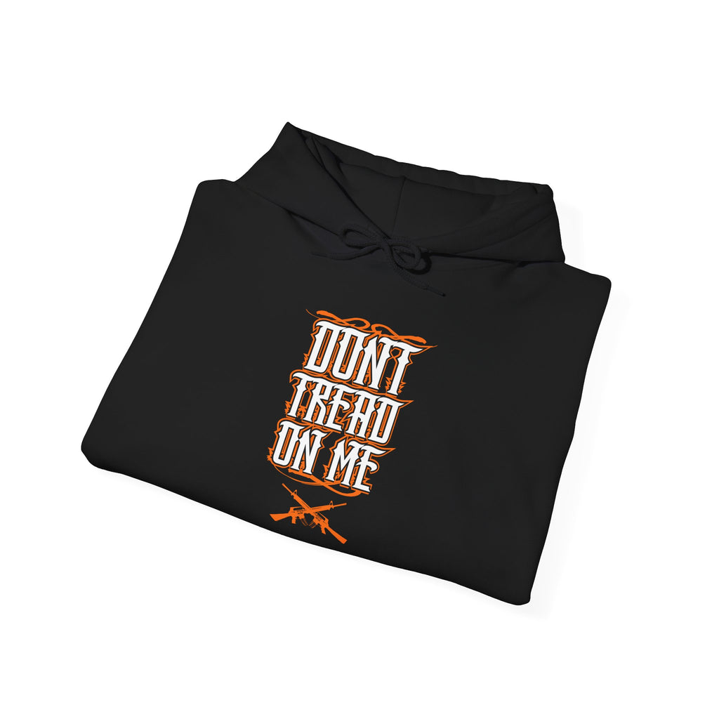 Don’t Tread On Me Hoodie - Retro Script with Crossed Rifles