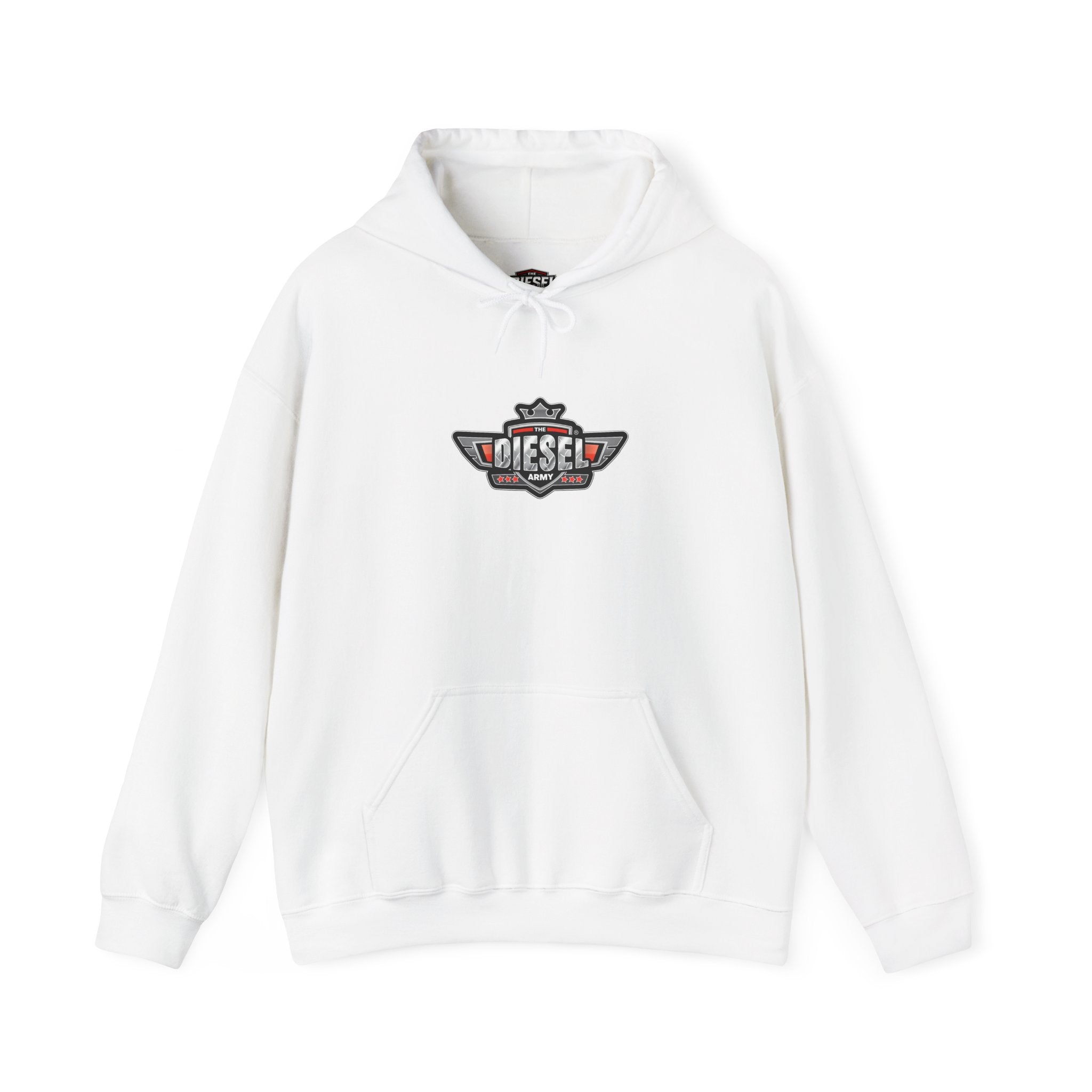 Diesel Logo Hoodie — Retro Motor Emblem Pullover