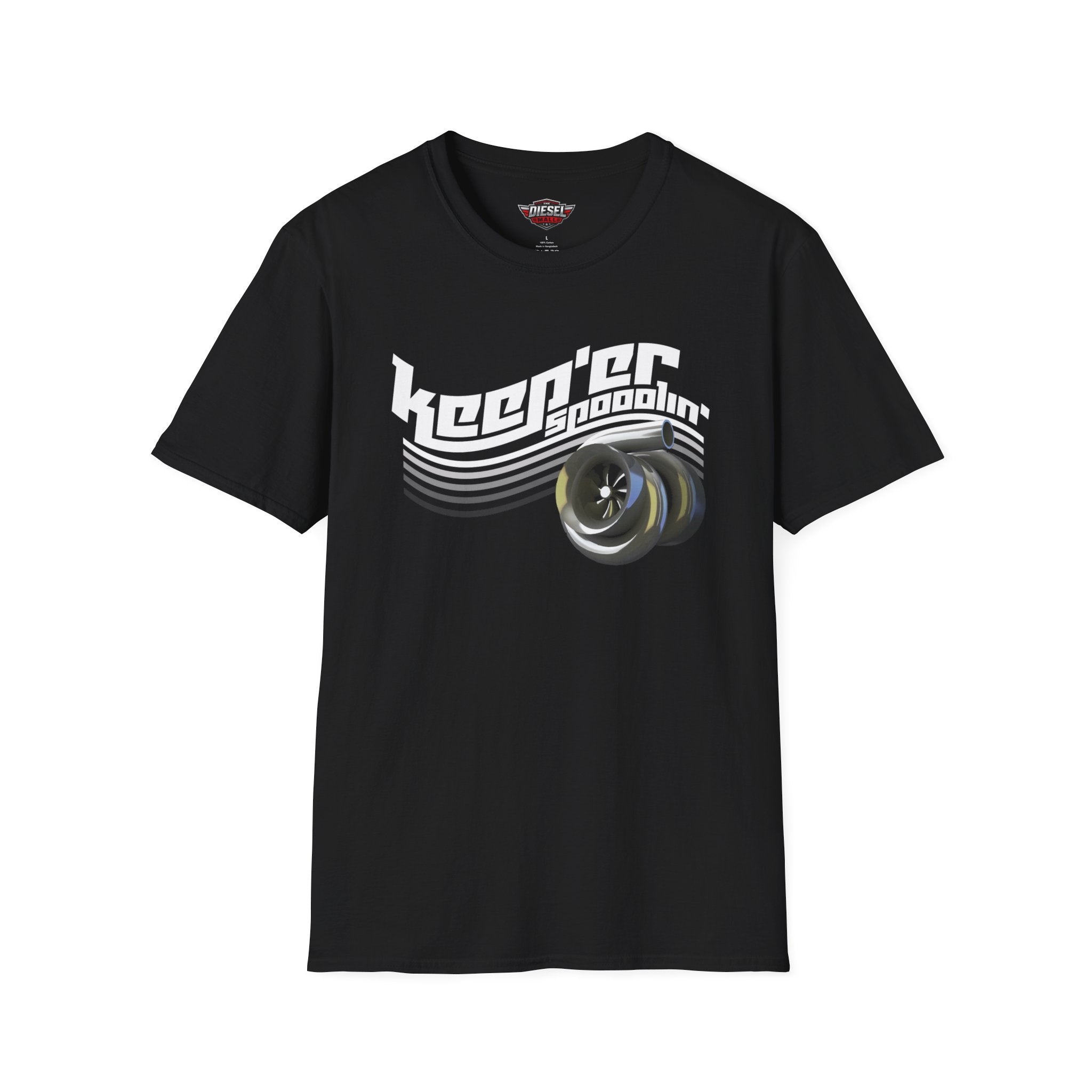 Skateboarder Graphic T-Shirt — “Keeper Goodin” Retro Wheels Design