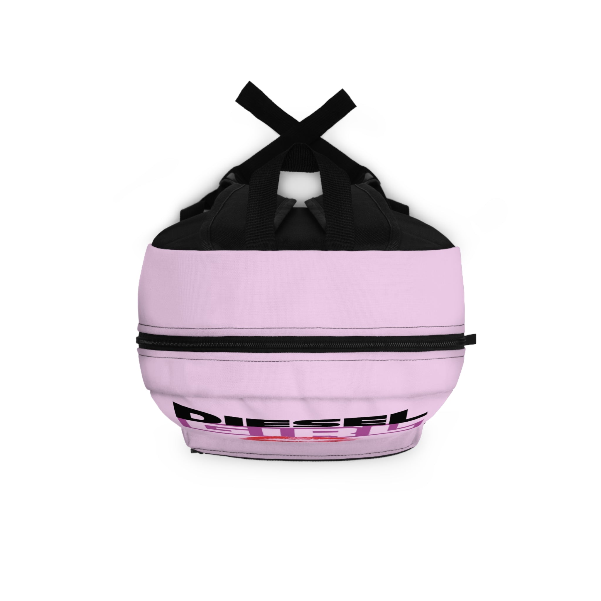 Diesel Girl Pink Backpack — Kiss Logo Casual  Bag