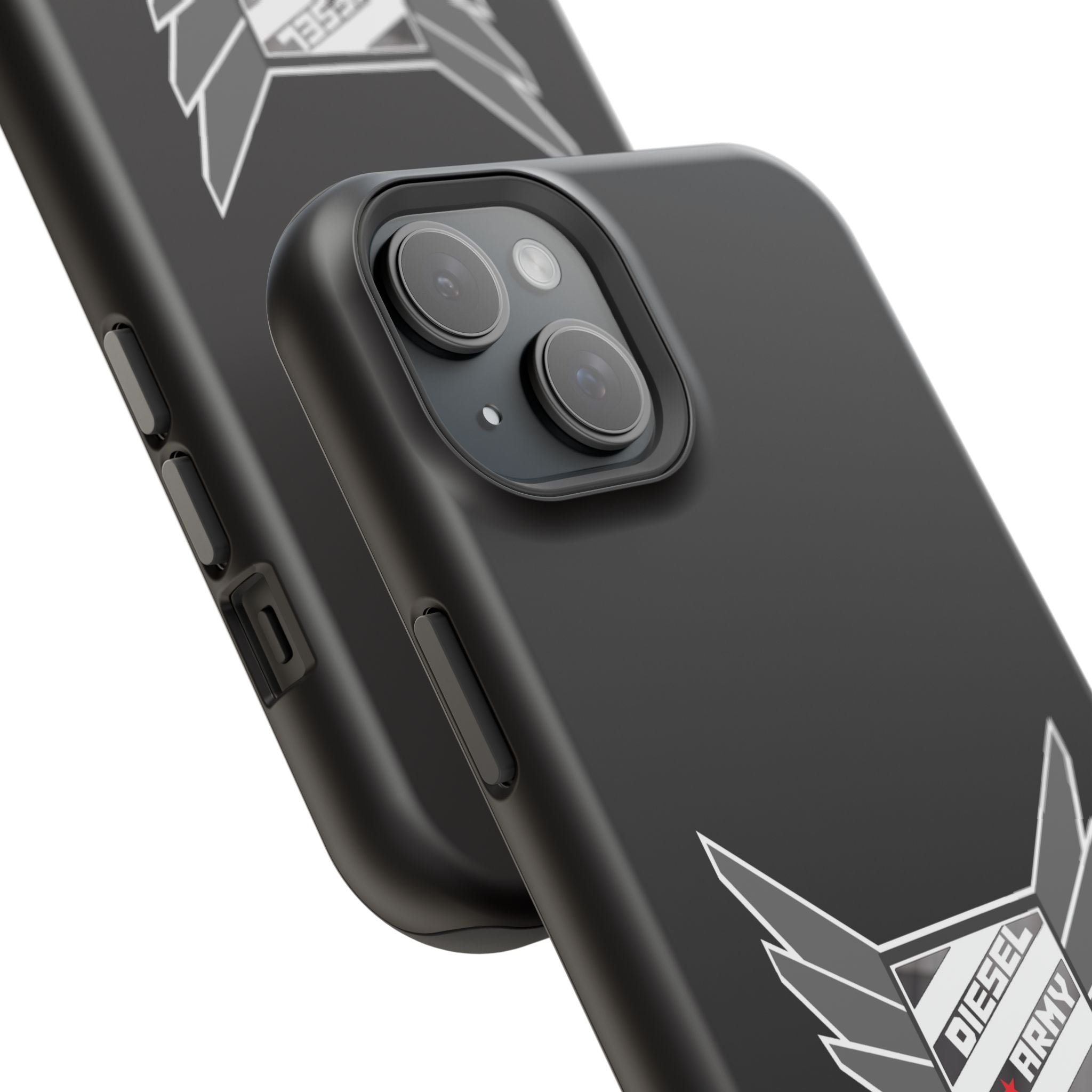 Phone Case — Black Diesel Army Emblem Impact-Resistant Case