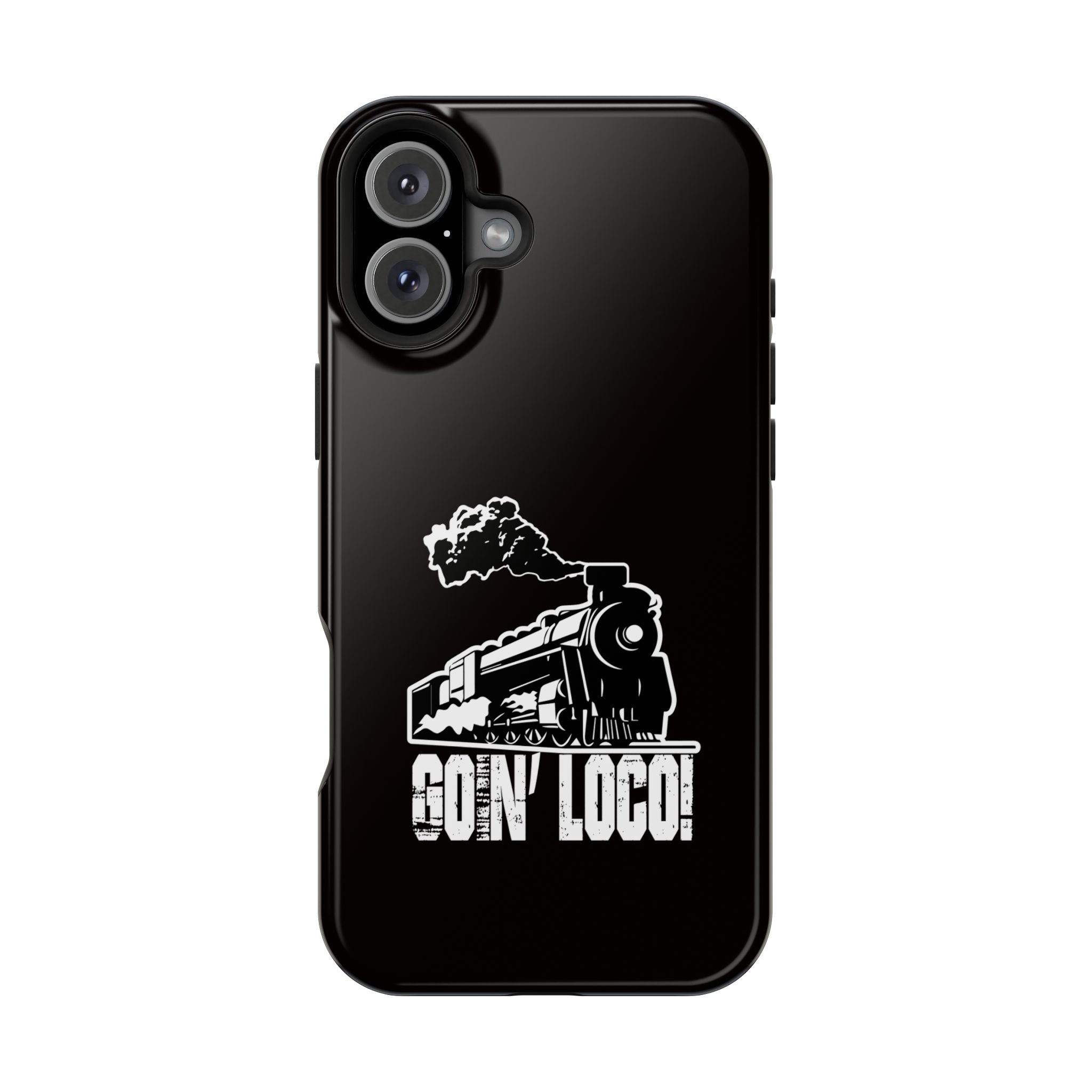 Train Graphic Phone Case — “Goin' Loco!” Impact-Resistant Protective Case