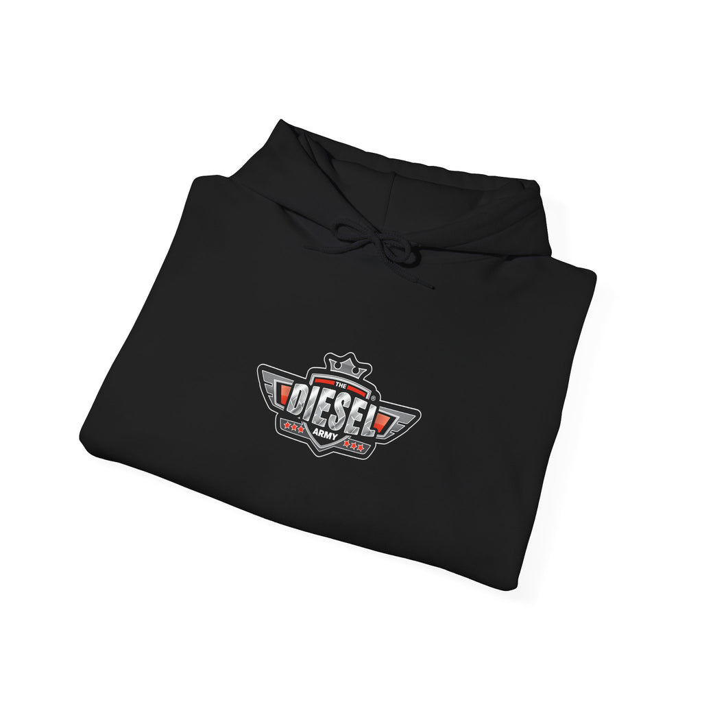 Diesel Logo Hoodie — Retro Motor Emblem Pullover