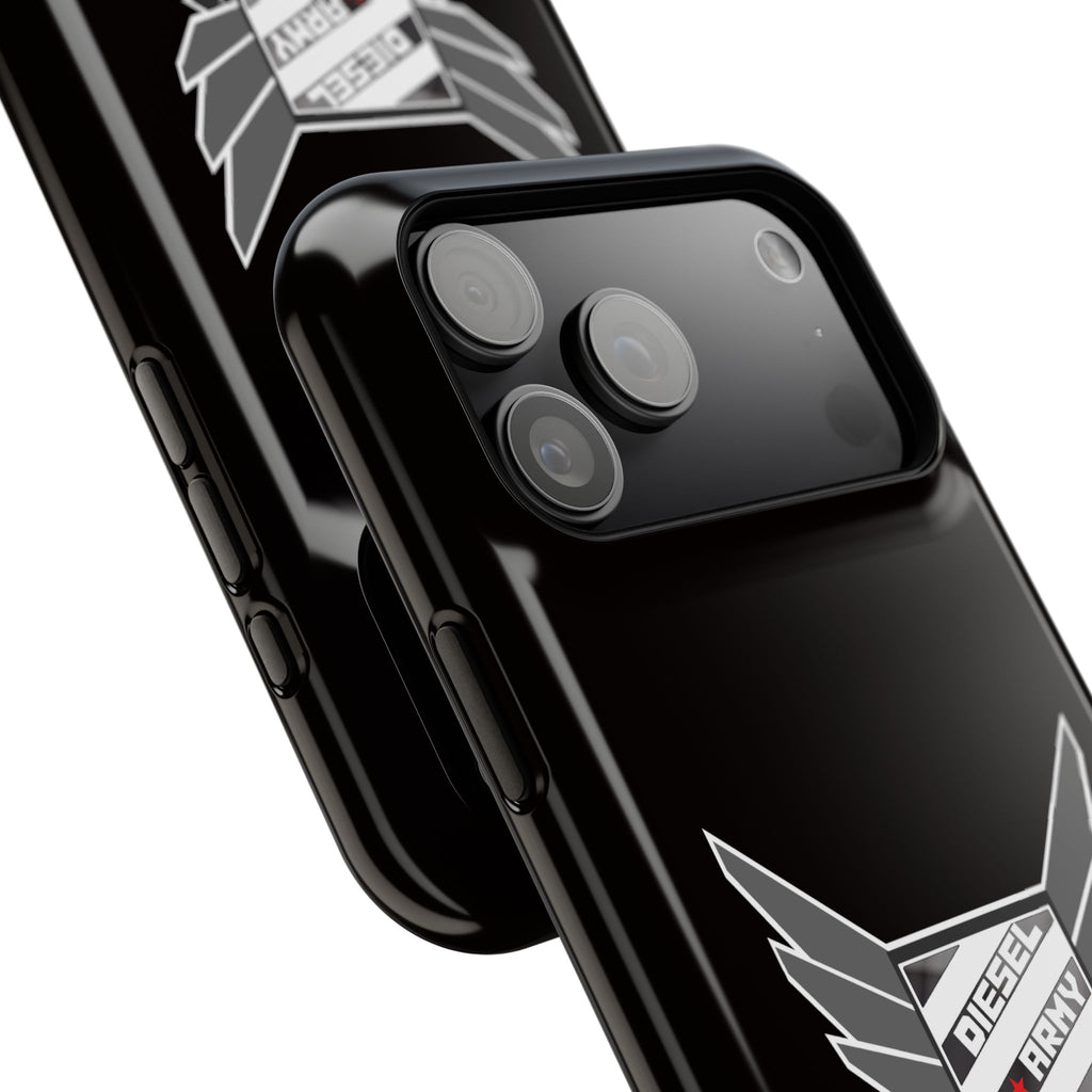 Phone Case — Black Diesel Army Emblem Impact-Resistant Case