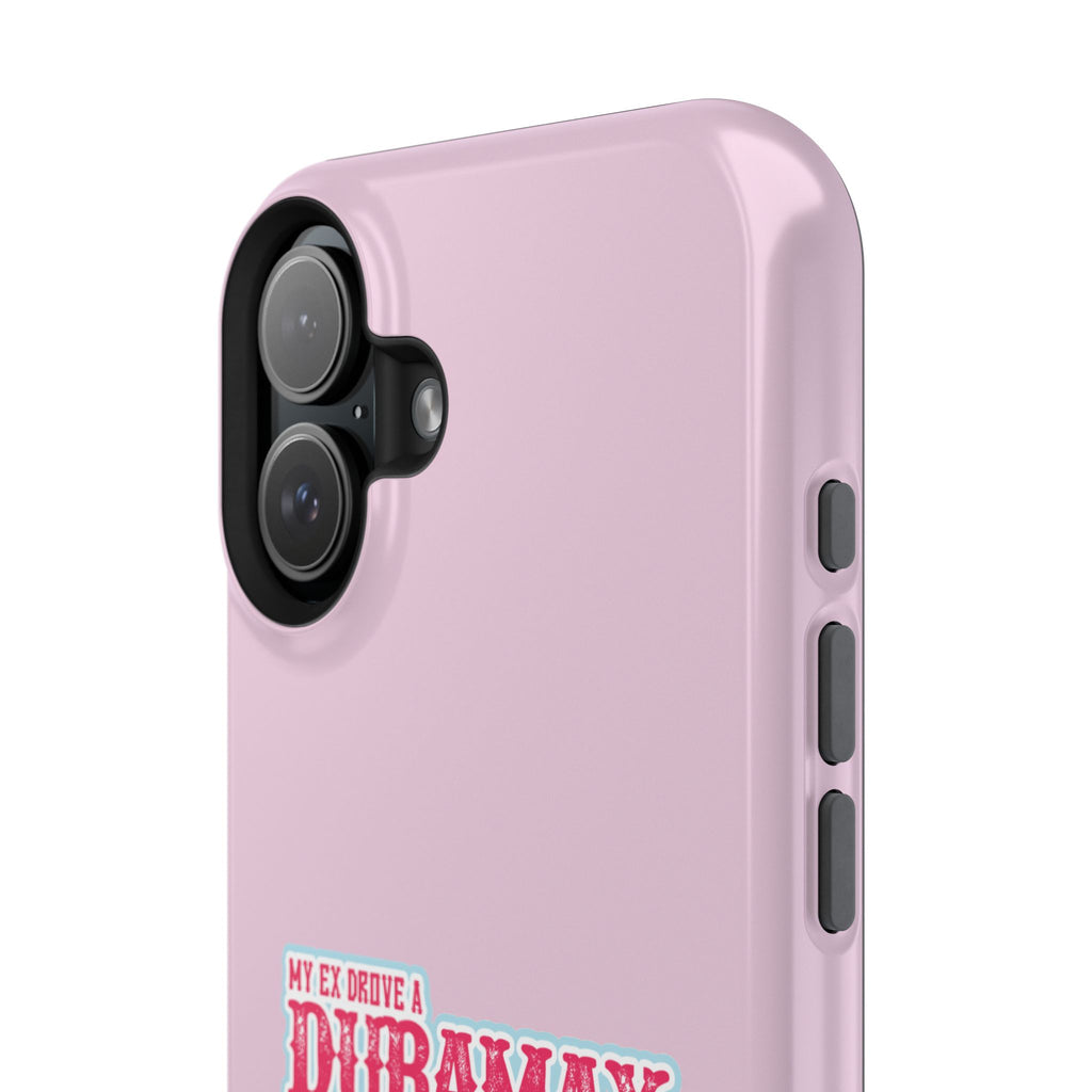 Duramax Phone Case — Impact-Resistant Pink Protective Case with “My Ex Drove a Duramax” Graphic