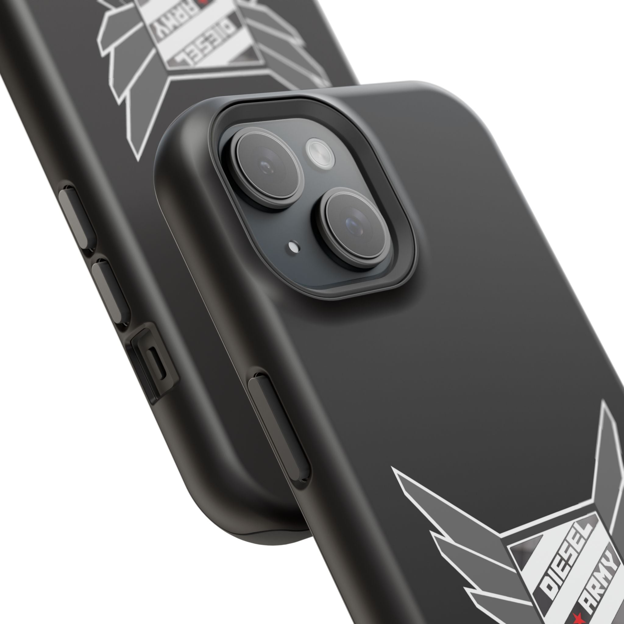 Phone Case — Black Diesel Army Emblem Impact-Resistant Case