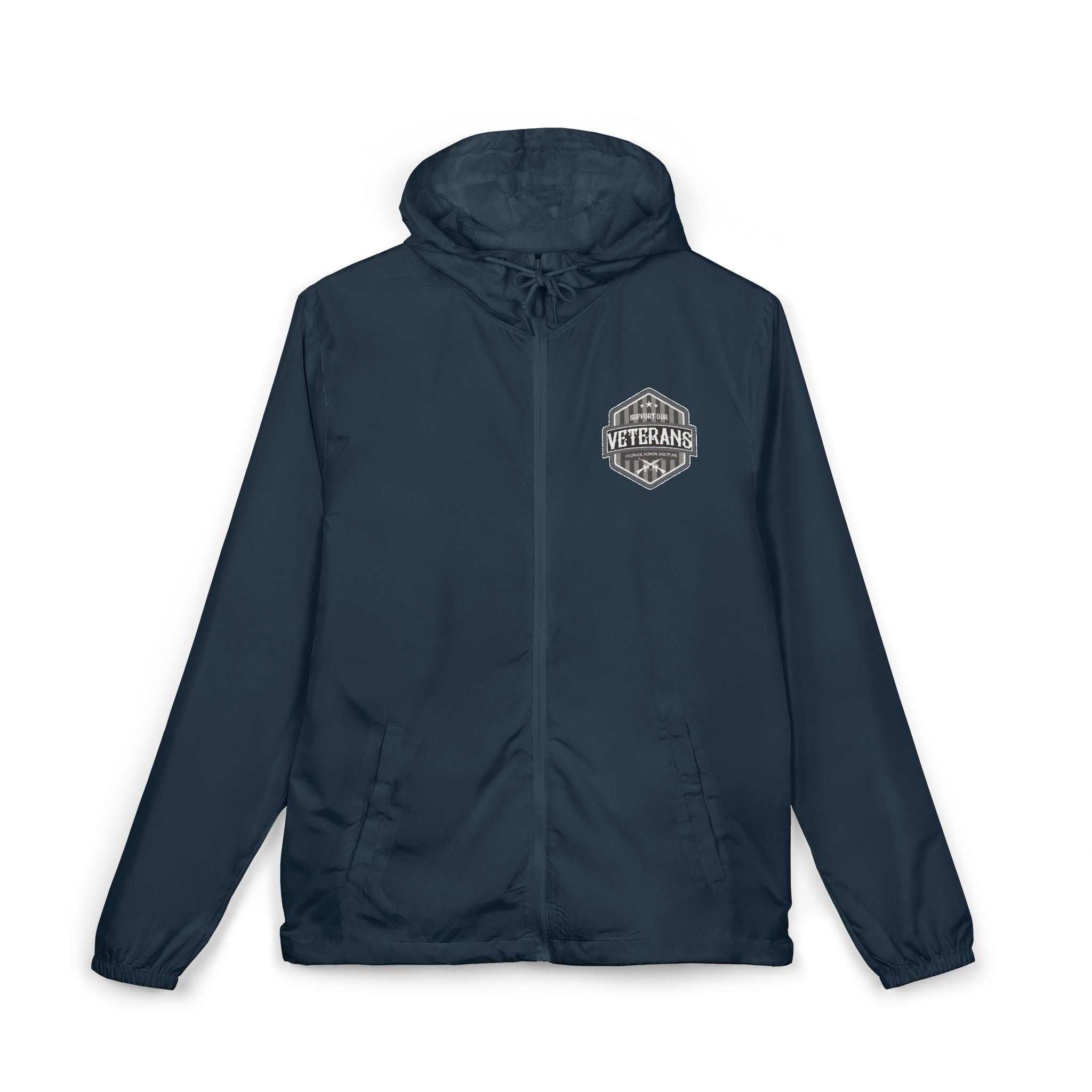 Veterans Badge Windbreaker Jacket