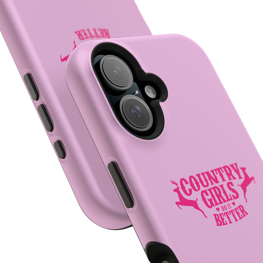 Country Girls Do It Better Pink Impact-Resistant Phone Case