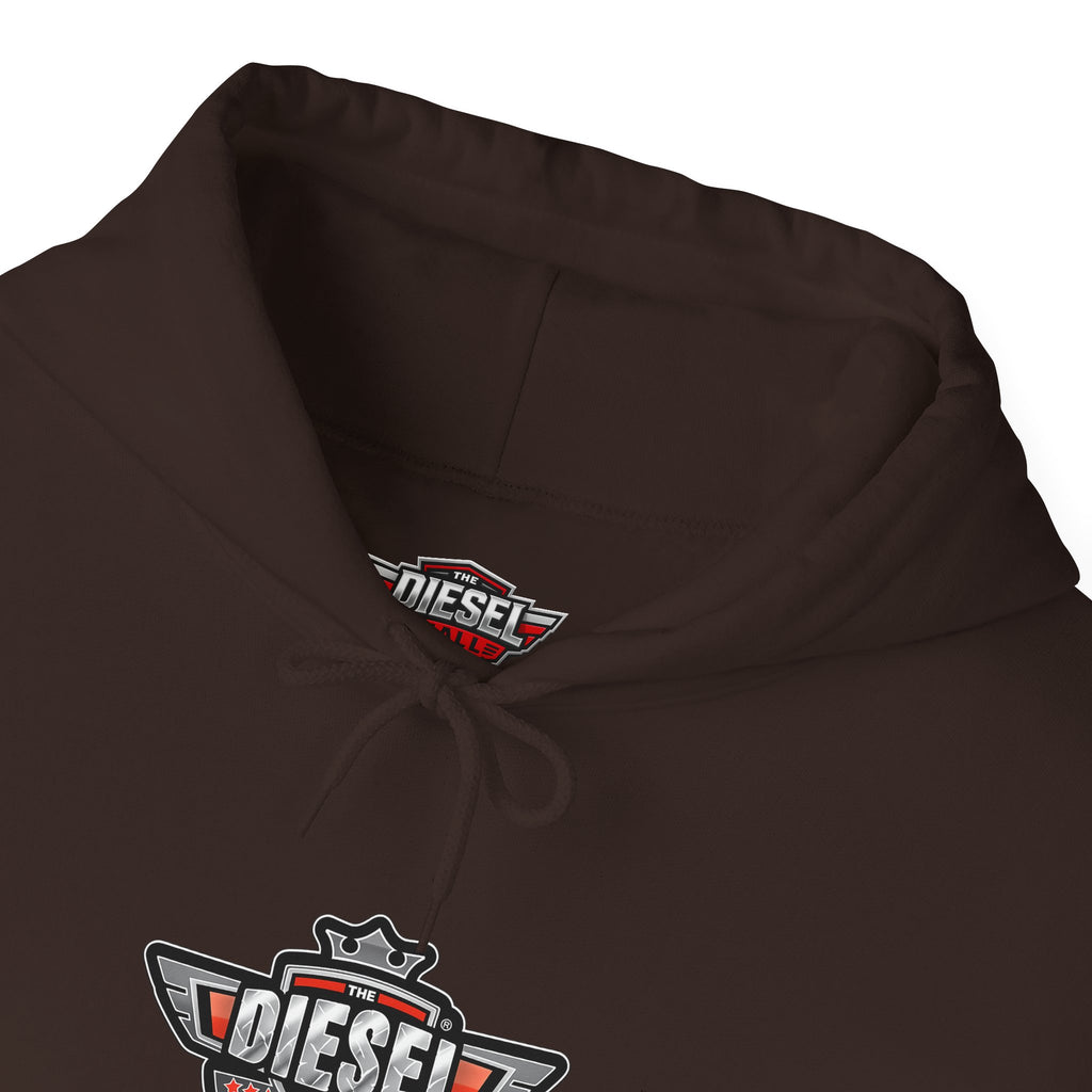 Diesel Logo Hoodie — Retro Motor Emblem Pullover