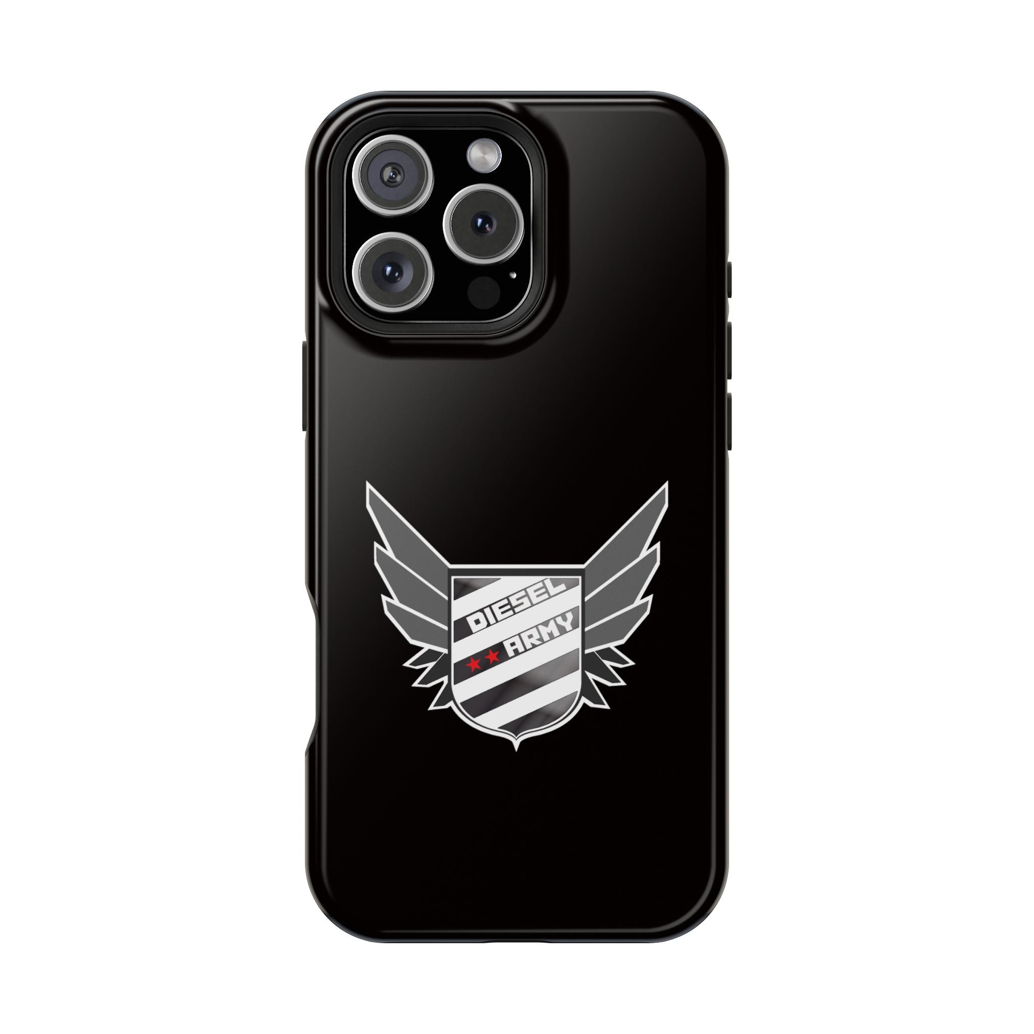 Phone Case — Black Diesel Army Emblem Impact-Resistant Case