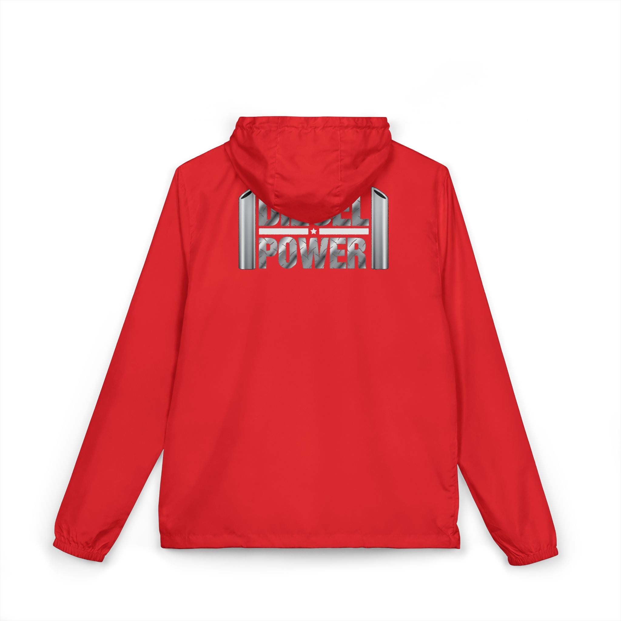 Windbreaker Jacket —  Graphic Full‑Zip Hooded Jacket