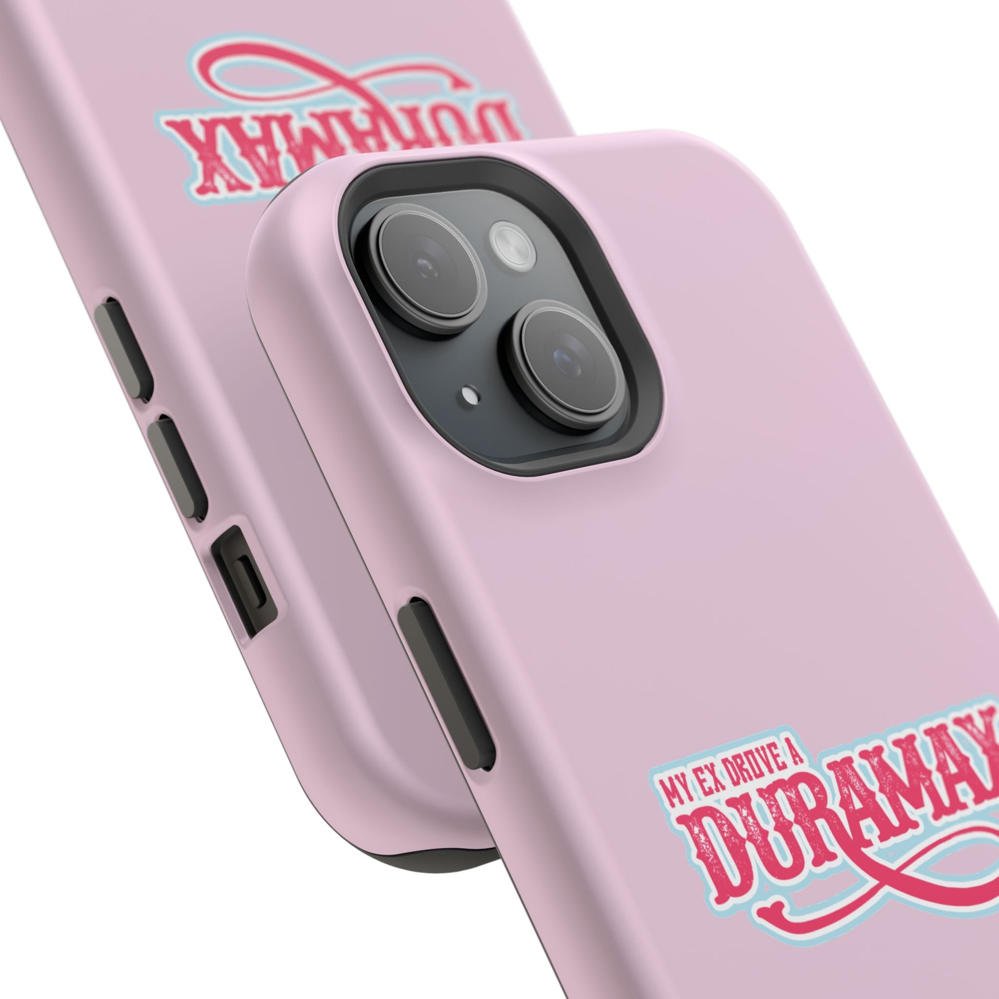 Duramax Phone Case — Impact-Resistant Pink Protective Case with “My Ex Drove a Duramax” Graphic