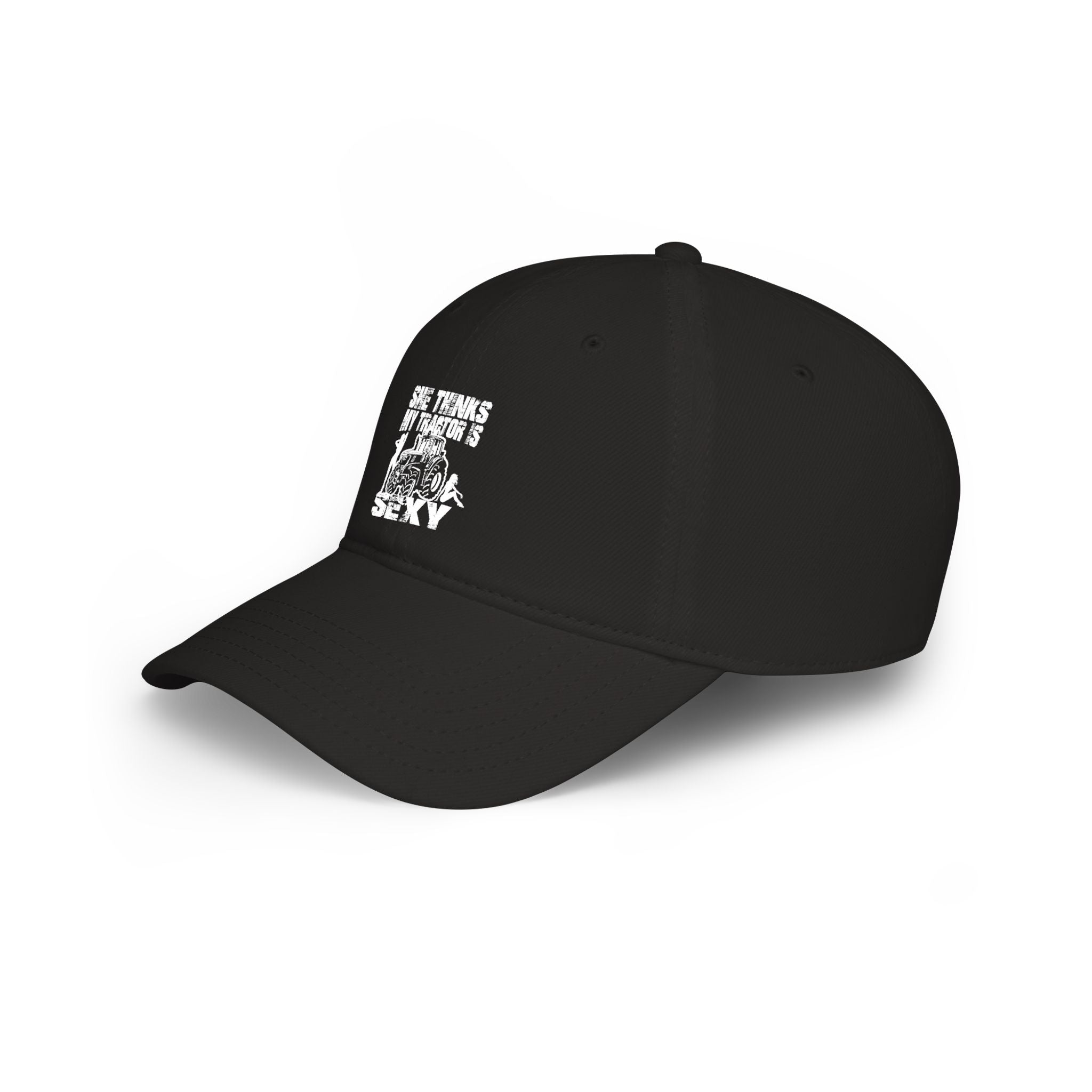 Low Profile Baseball Cap - 'She Thinks My Tractor's Sexy' Vintage Tractor Hat