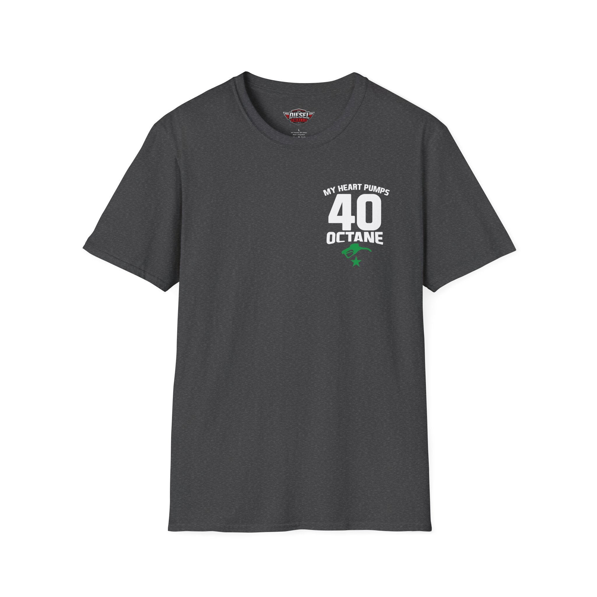My Heart Pumps 40 Octane T-Shirt — Racing Enthusiast 40th Birthday Tee