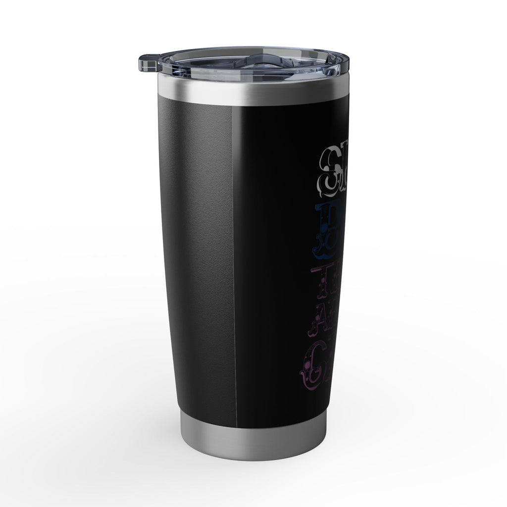 20oz Tumbler — 'Silly Boys Trucks Are For Girls' Neon Lettering Travel Mug