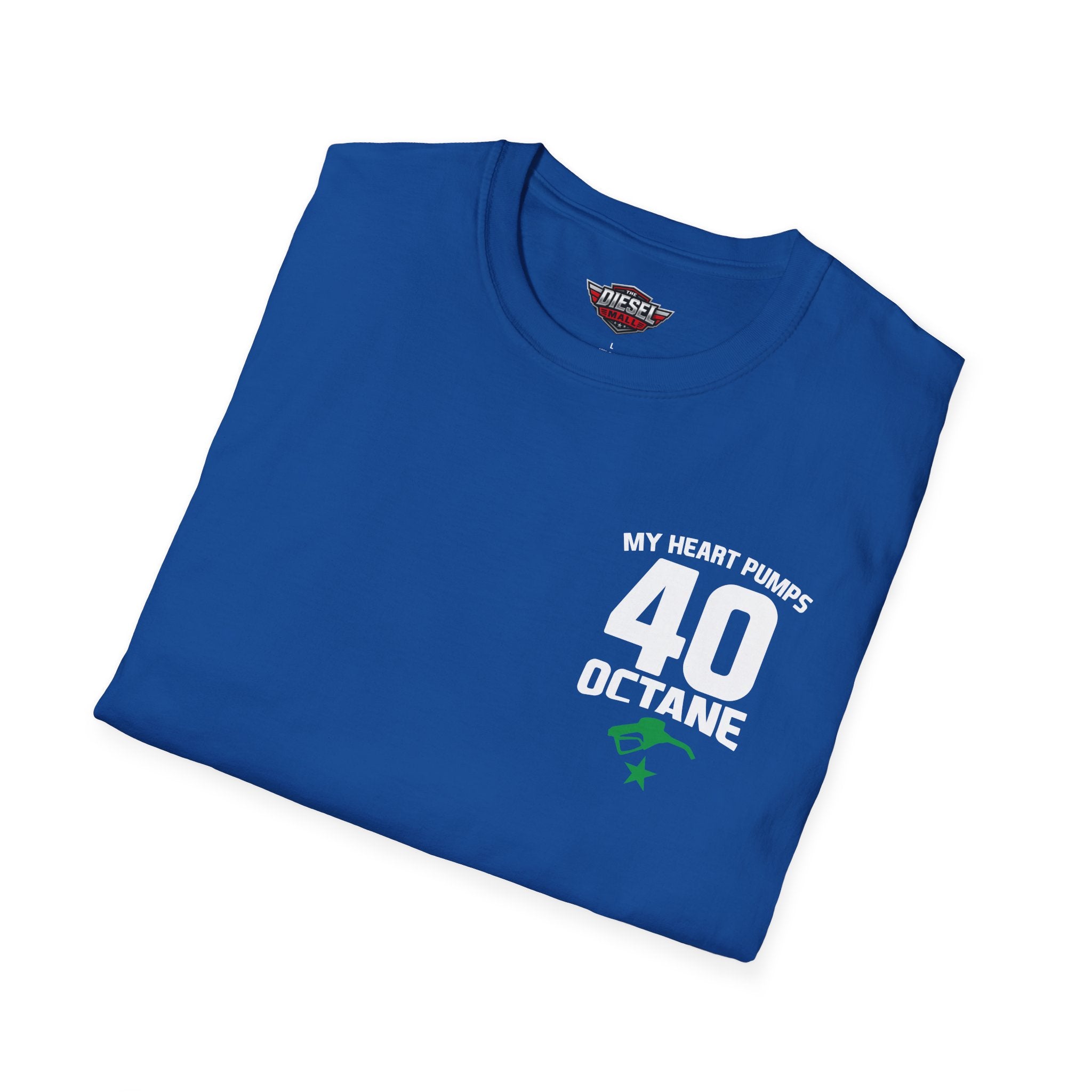 My Heart Pumps 40 Octane T-Shirt — Racing Enthusiast 40th Birthday Tee