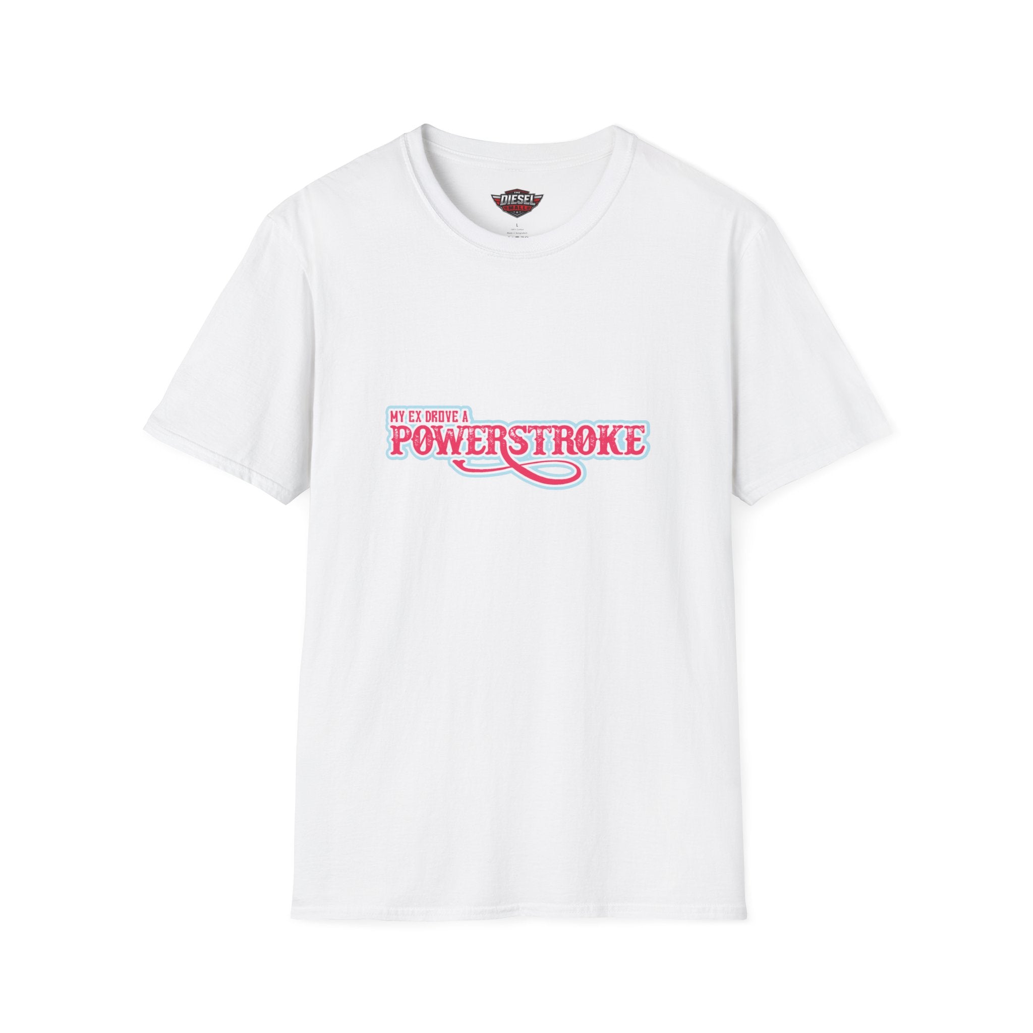Powerstroke T-Shirt – "My Other Ride Is A Powerstroke" Vintage Pink Diesel Truck Tee