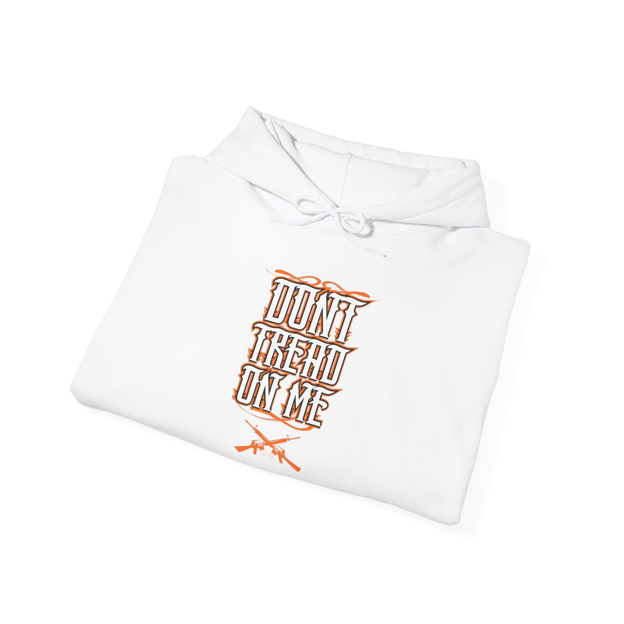 Don’t Tread On Me Hoodie - Retro Script with Crossed Rifles