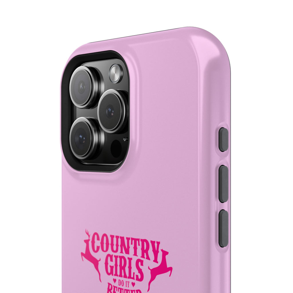Country Girls Do It Better Pink Impact-Resistant Phone Case