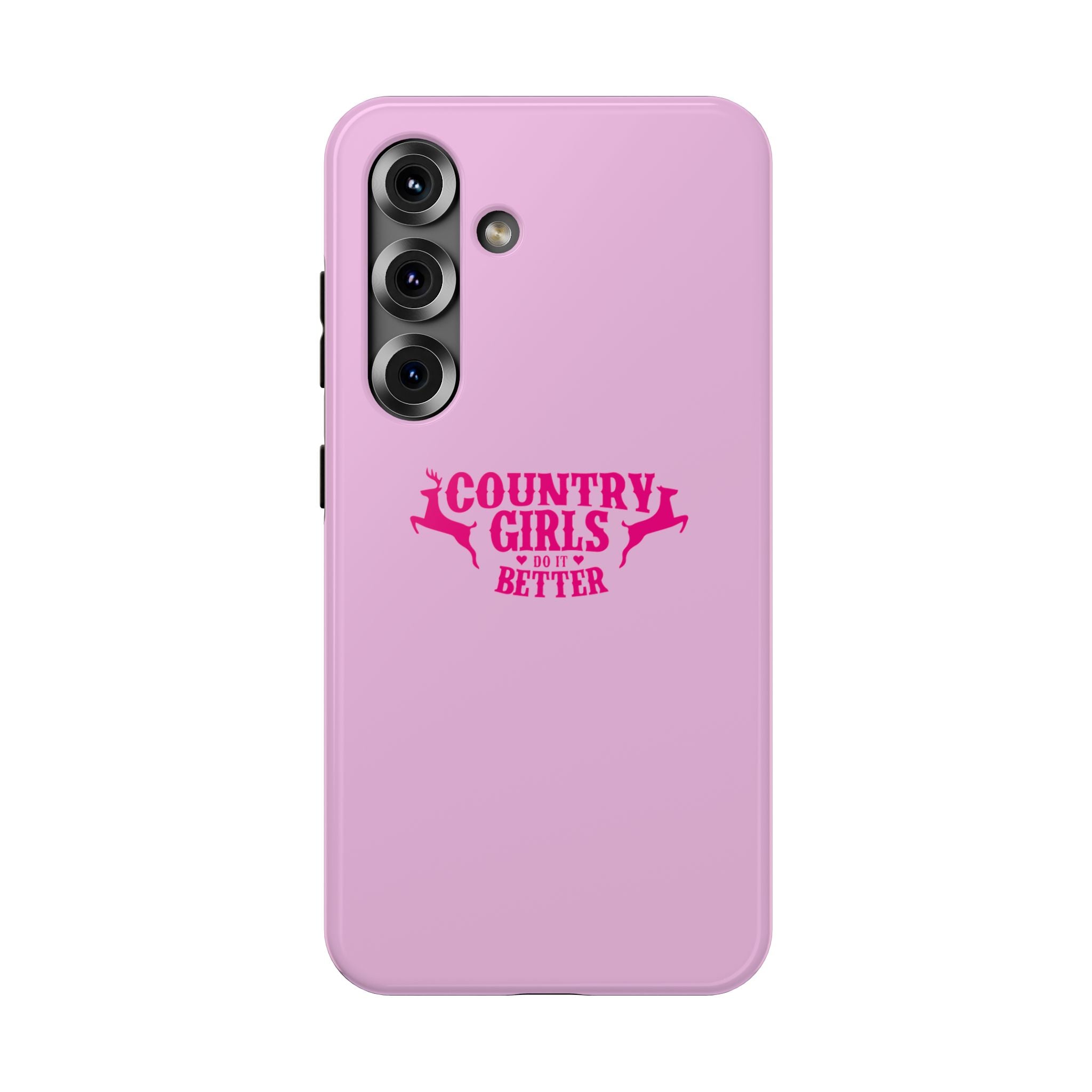 Country Girls Do It Better Pink Impact-Resistant Phone Case
