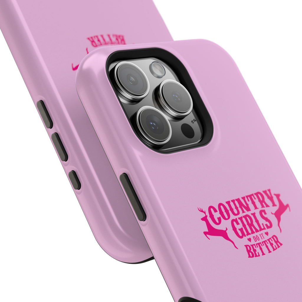 Country Girls Do It Better Pink Impact-Resistant Phone Case