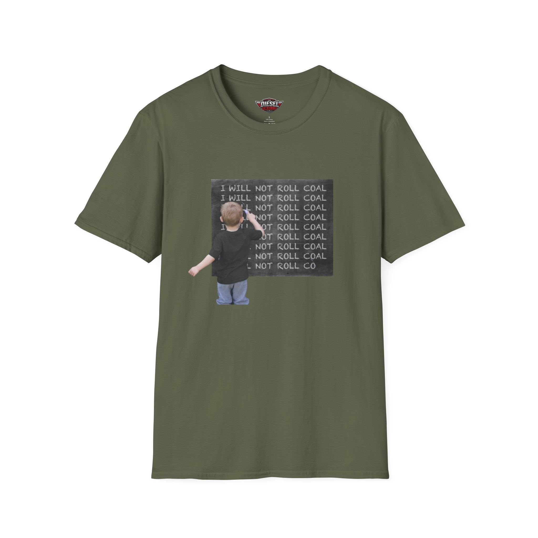 Chalkboard Kid 'I Will Not Roll Coal' T-Shirt