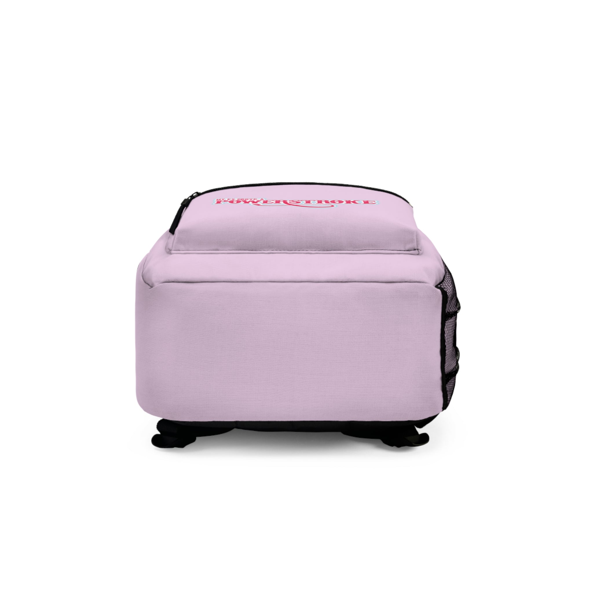 Power Stroke Pink Backpack — 'My Ex Drove a Power Stroke' Graphic Bag