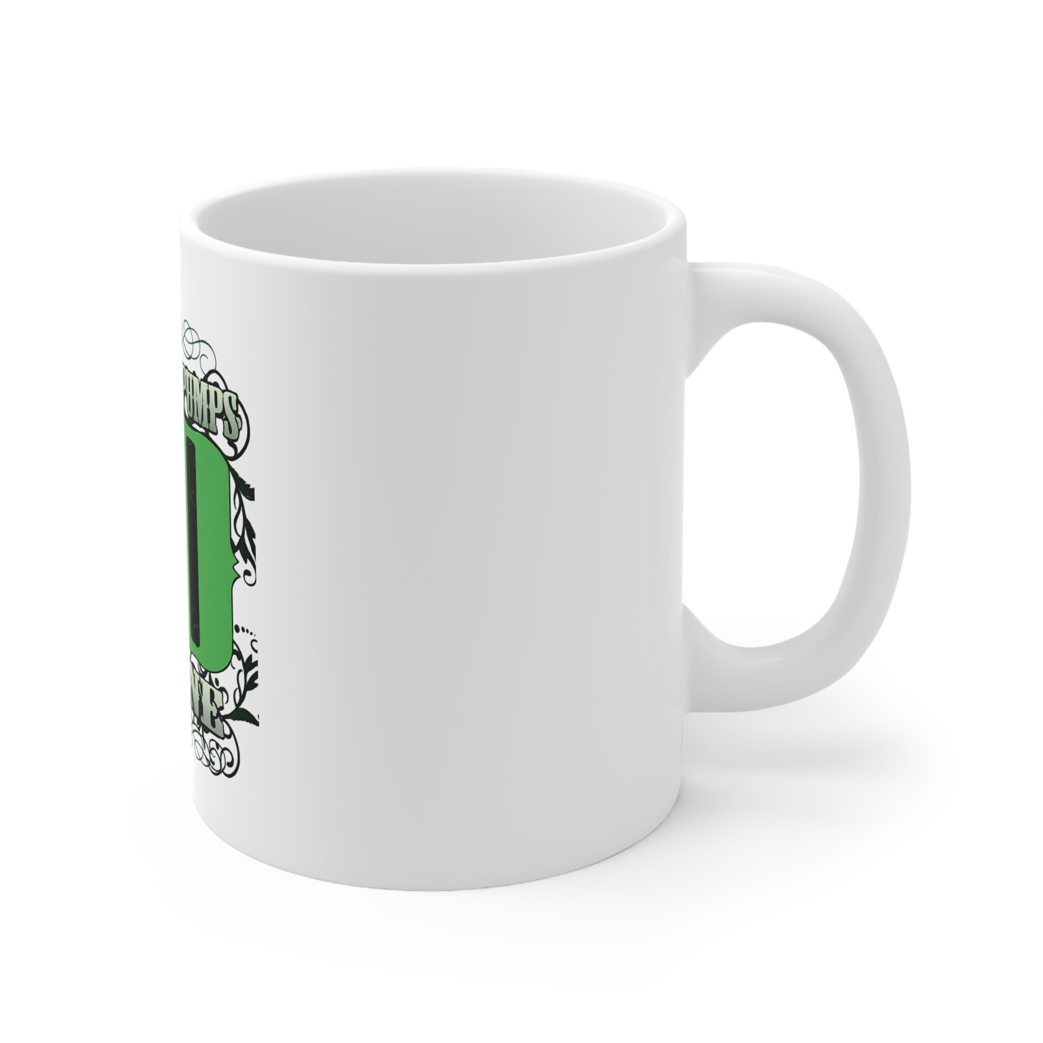 "My Heart Pumps 40 Octane" Ceramic Coffee Cup (11oz/15oz)