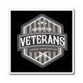 Support Our Veterans Magnet — Courage Honor Discipline Military Tribute Sticker
