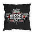 Diesel Army Outdoor Pillow - Rugged Vehicle Logo Accent Cushion