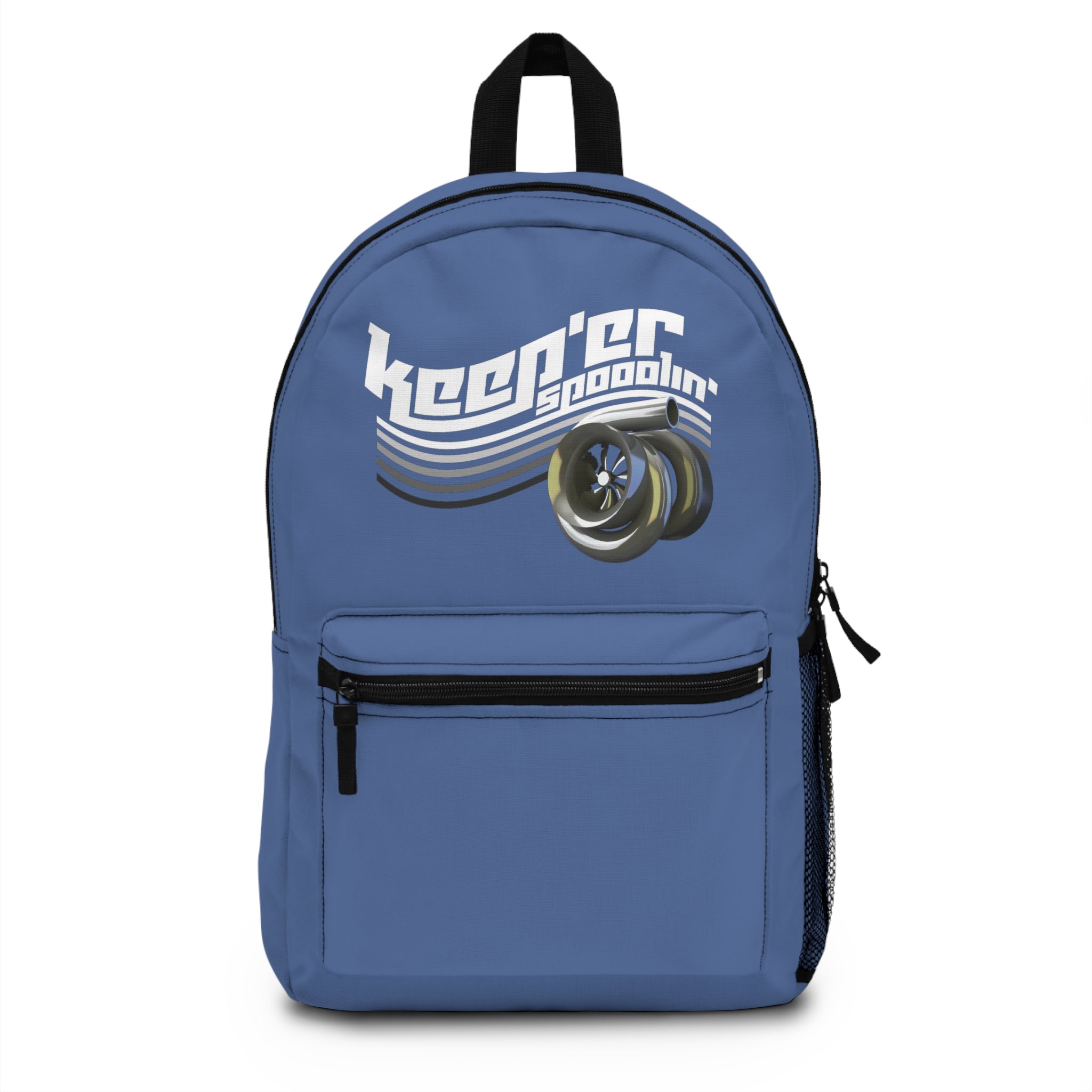 Skateboard Wheels 'Keep'er Spoolin' Backpack - Blue Backpack